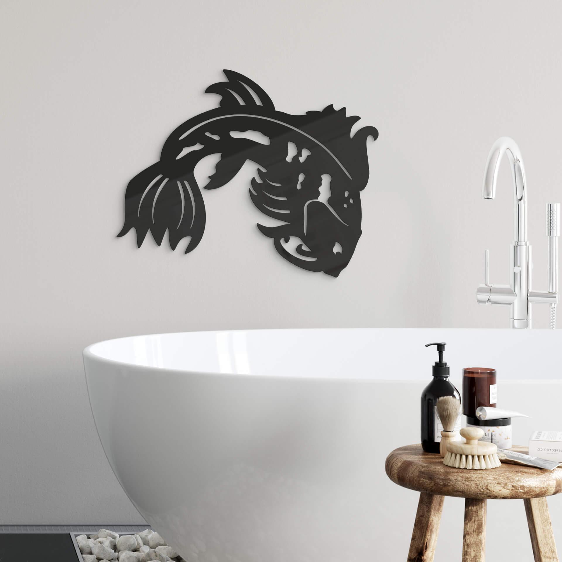 Decoración acrílica Koi japonés