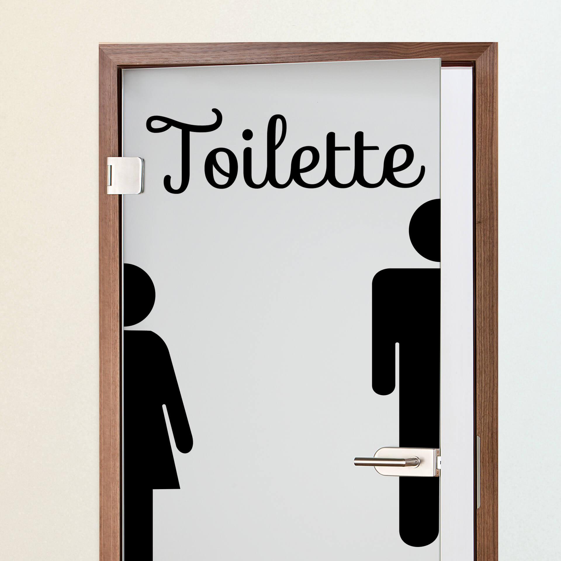 Wandtattoo Toilettenmännchen - Set 1