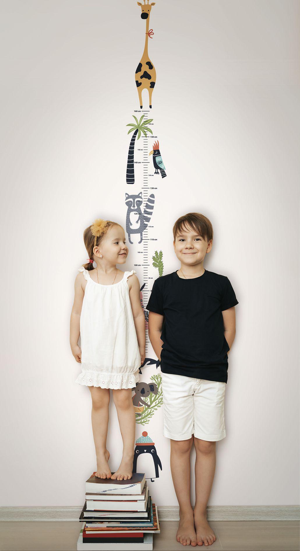 kinderbehang, vliesbehang met illustratie Kids Walls wit, kleurrijk