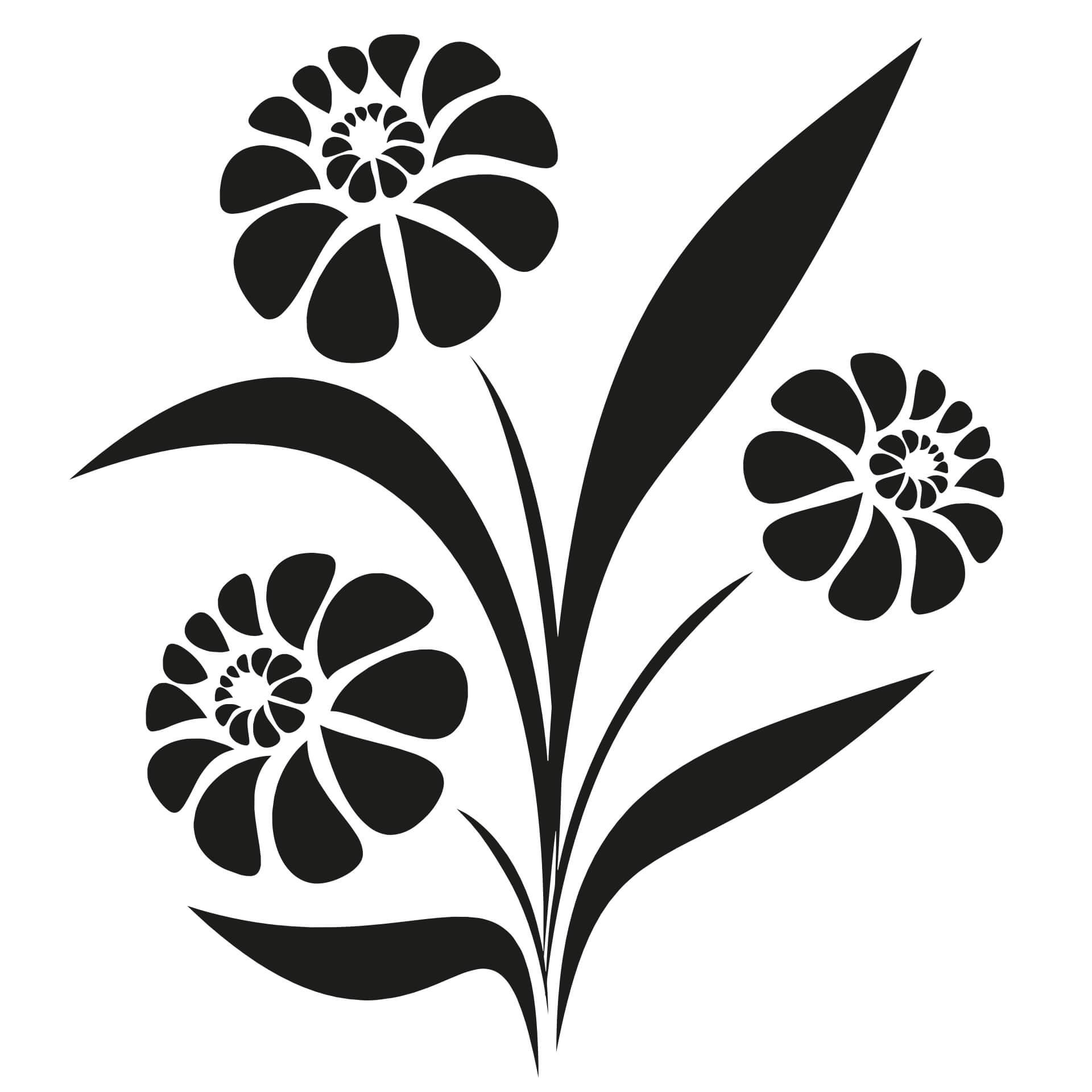 Muursticker Bloem Carla
