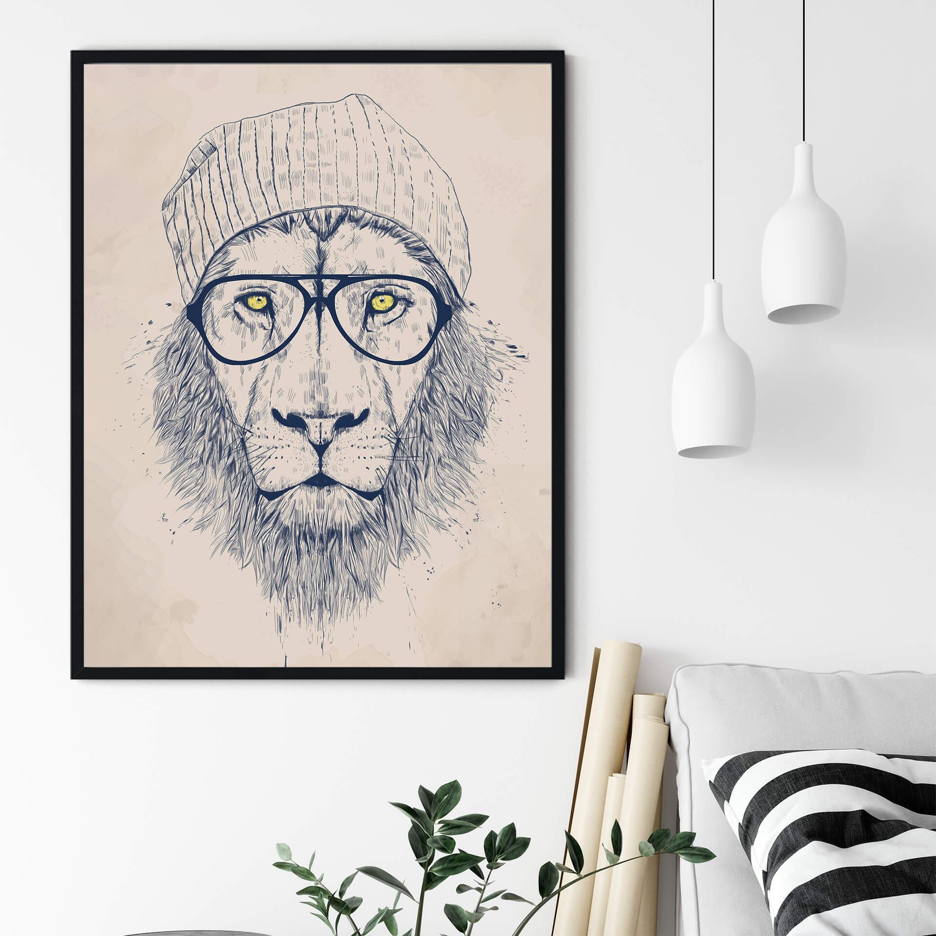 Plakat - Solti - Cool løve