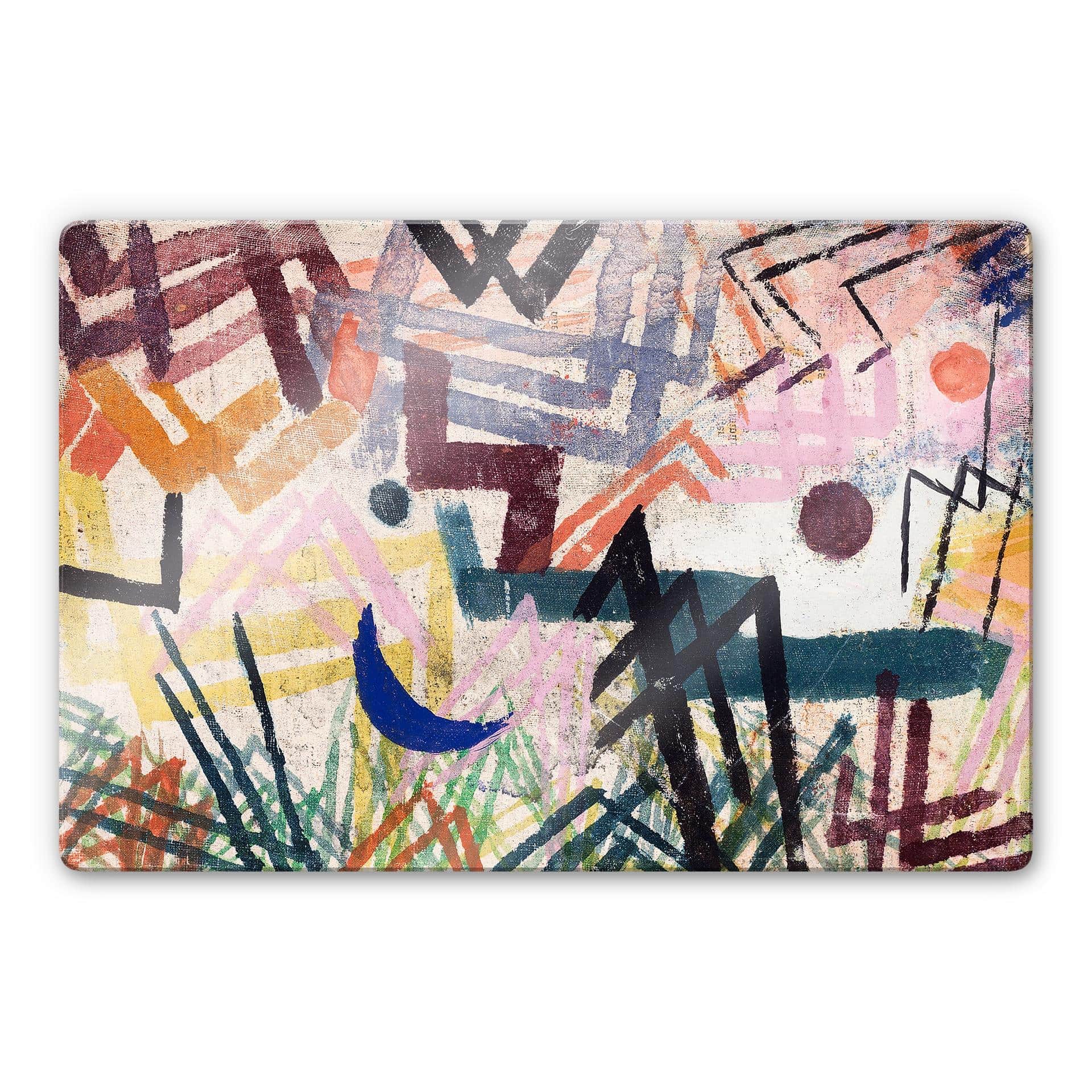 Tableau en verre - Klee - Jeu des forces d'un paysage du Lech