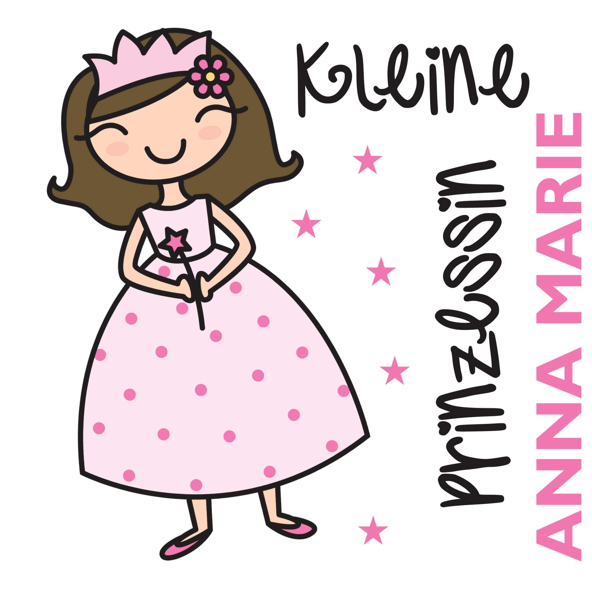 Wandtattoo + Name Kleine Prinzessin