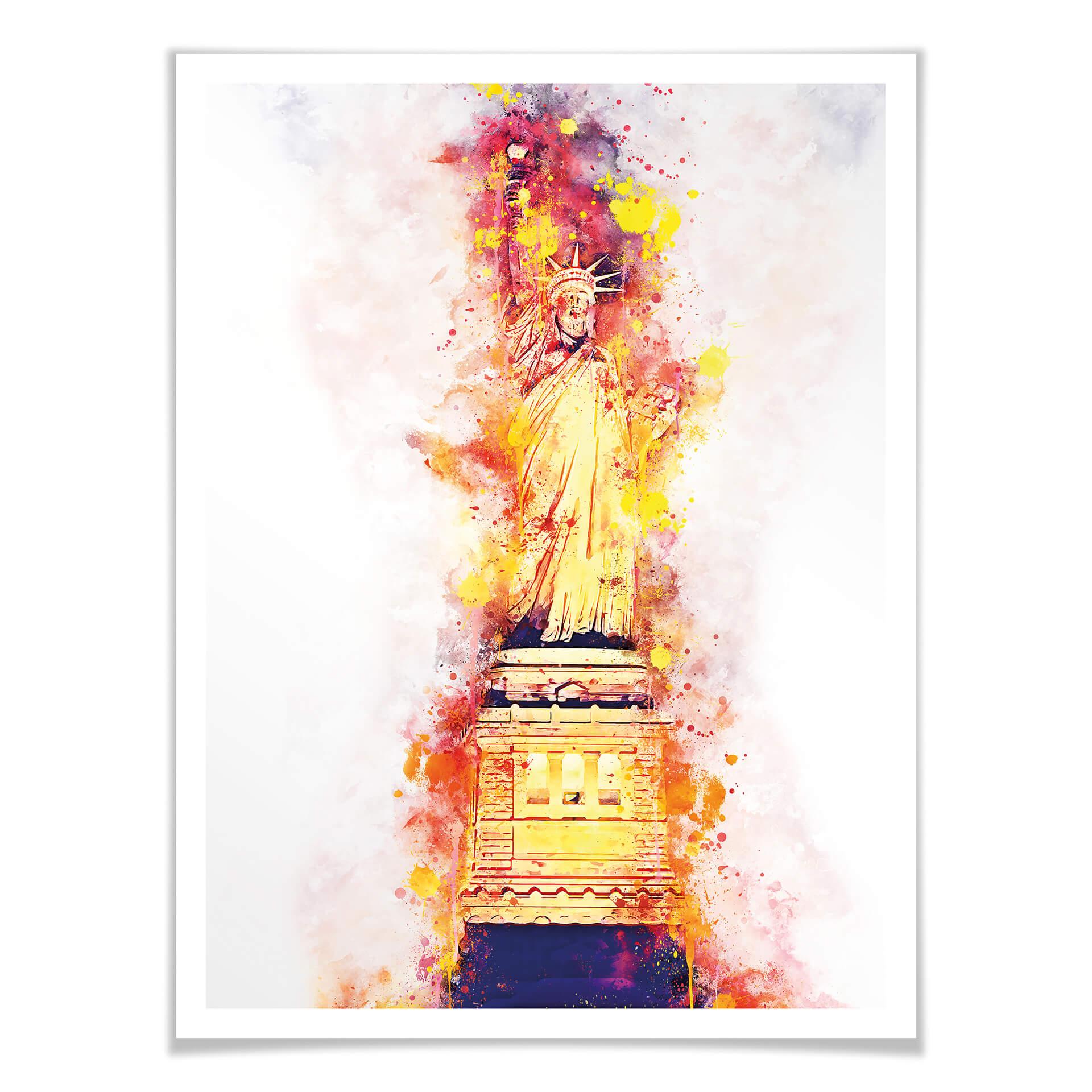 Plakat Hugonnard - Akwarela: Statua Wolności