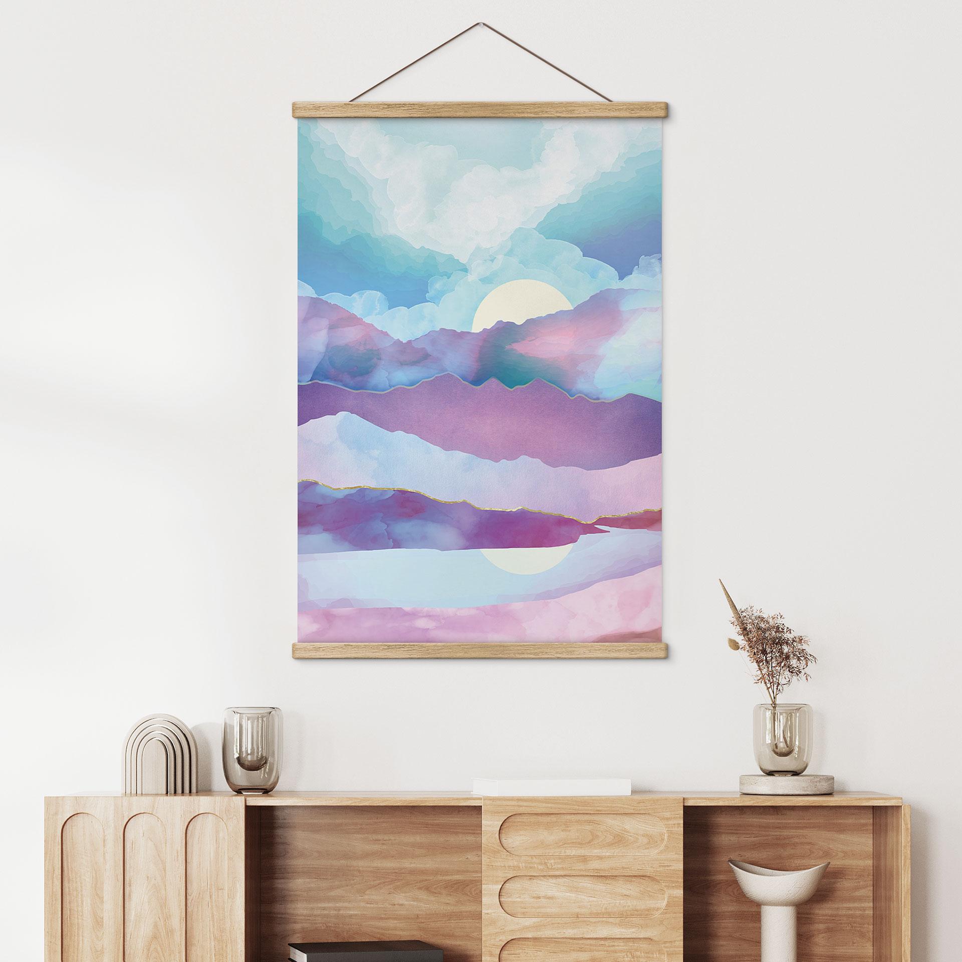 Tekstil plakat Blændende bjerglandskab - SpaceFrog Designs