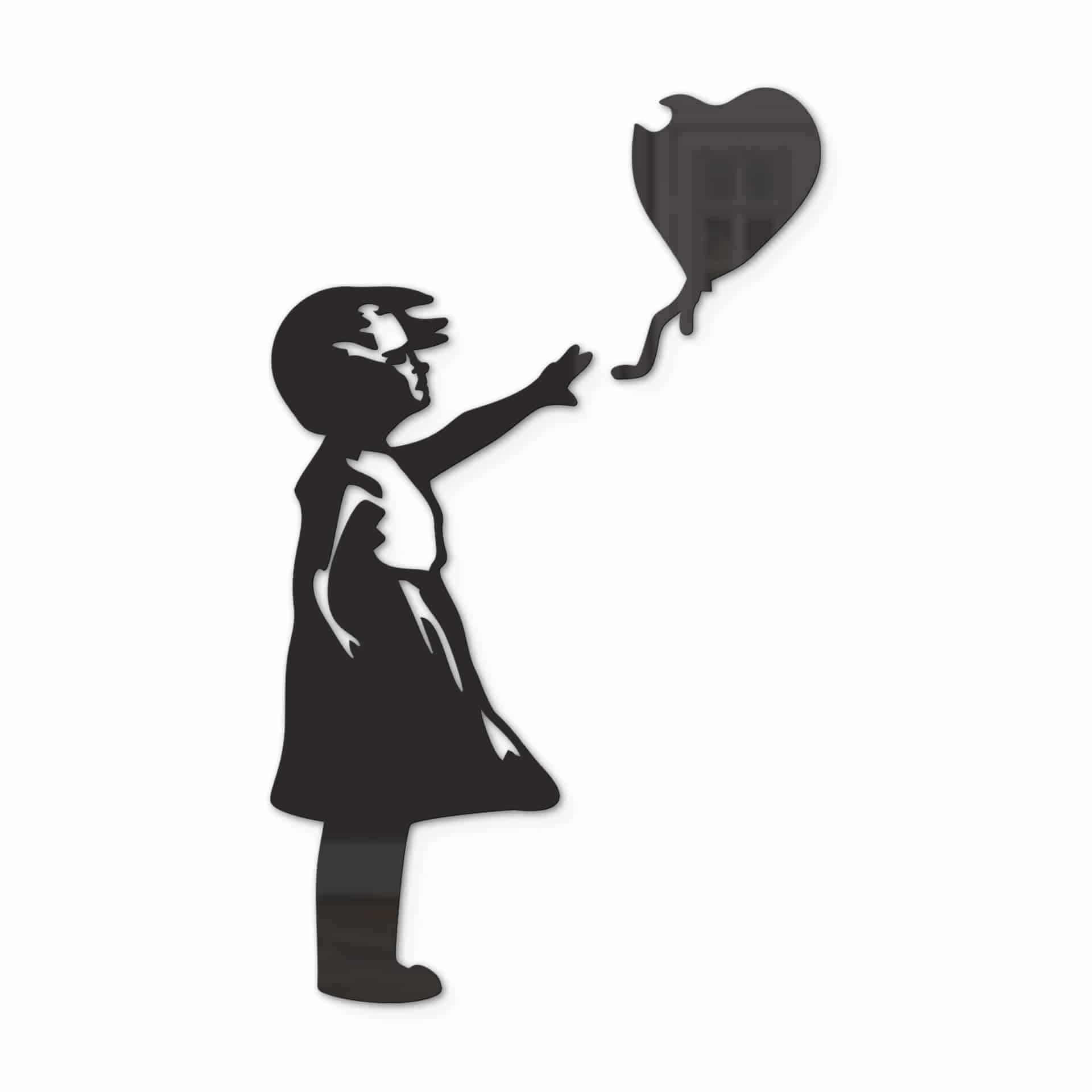 Decoro in acrilico Banksy - Girl with the red ballon
