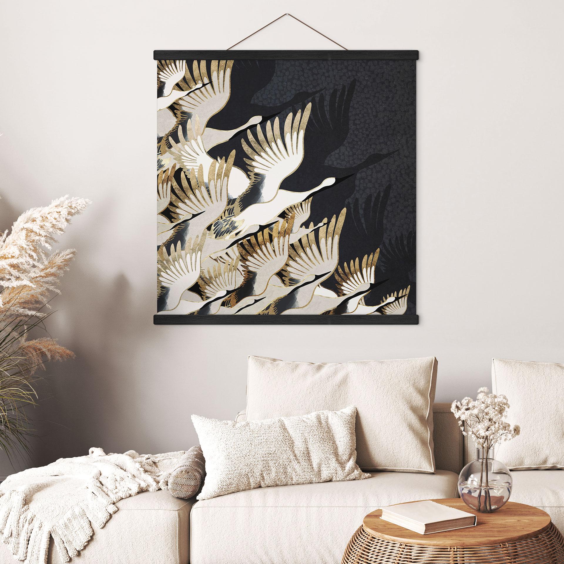 Tekstil plakat Flyvende traner - SpaceFrog Designs