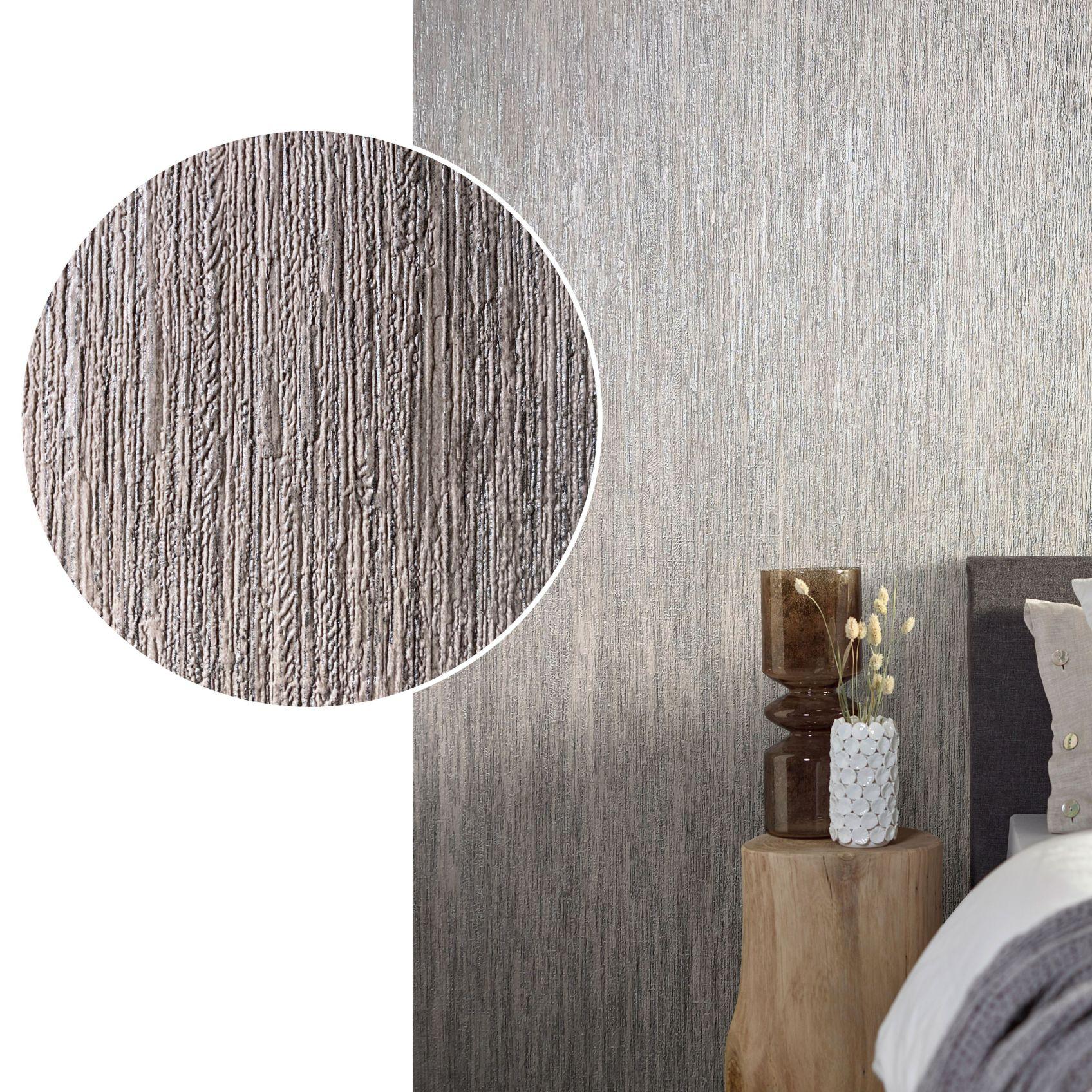 Effen behang, vliesbehang Natural Opulence in beige