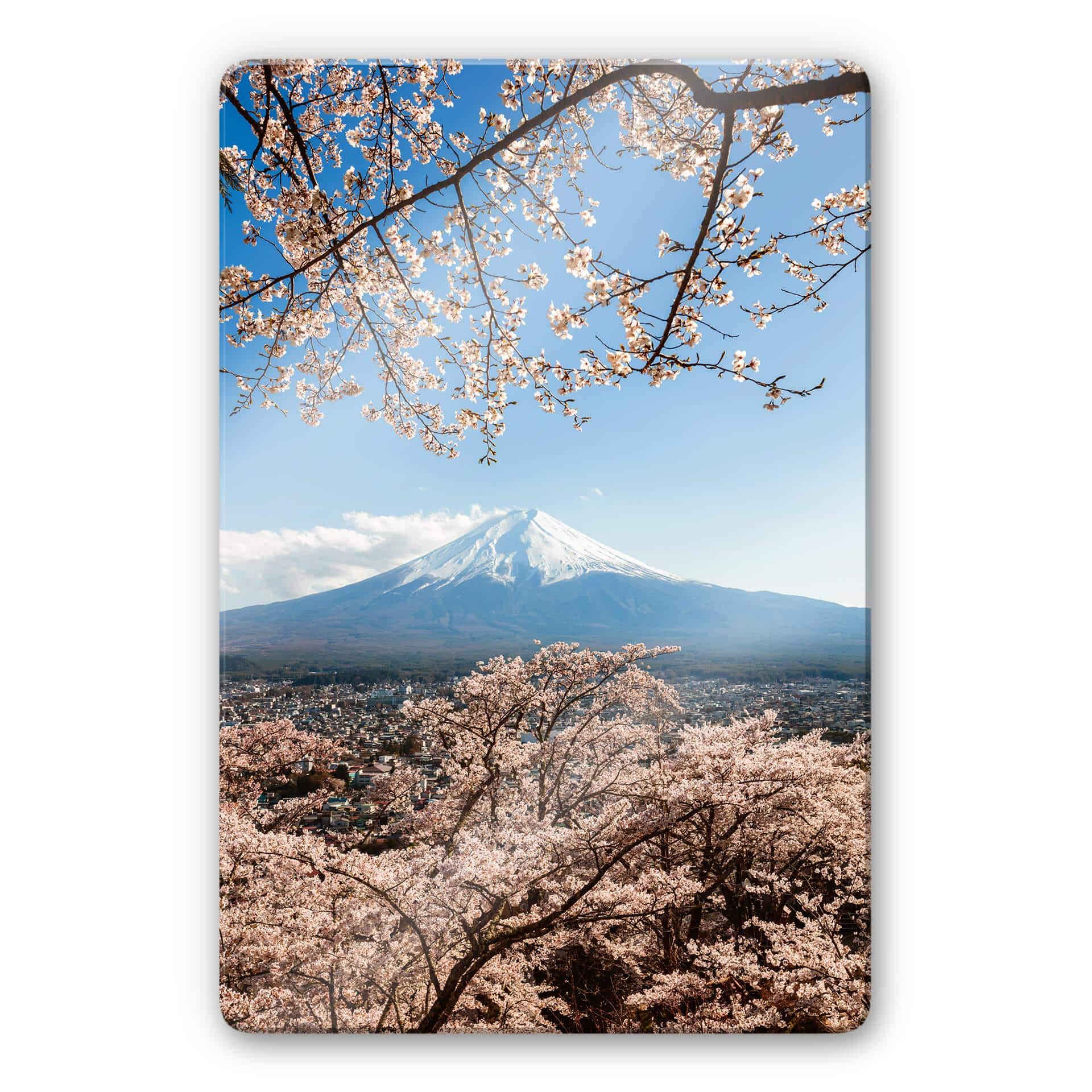 Glasschilderij Colombo - Mount Fuji in Japan