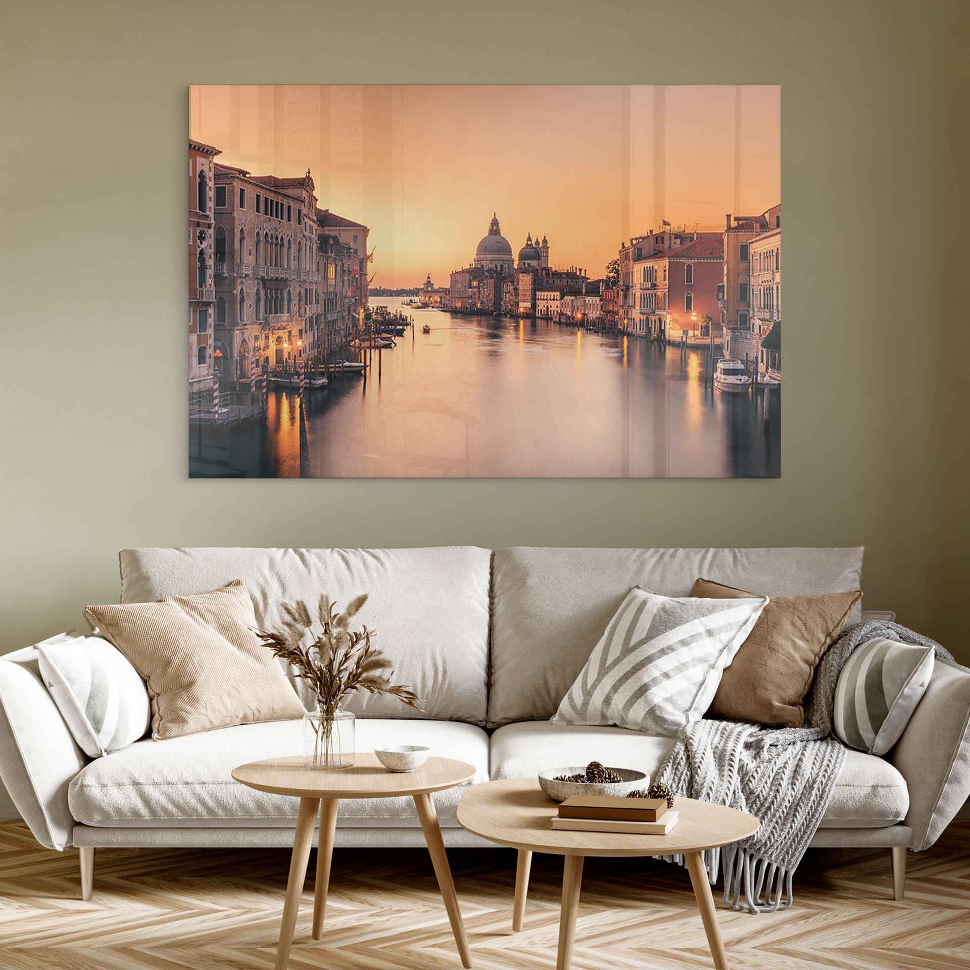 Akrylbillede Solnedgang i Venedig - Zhang