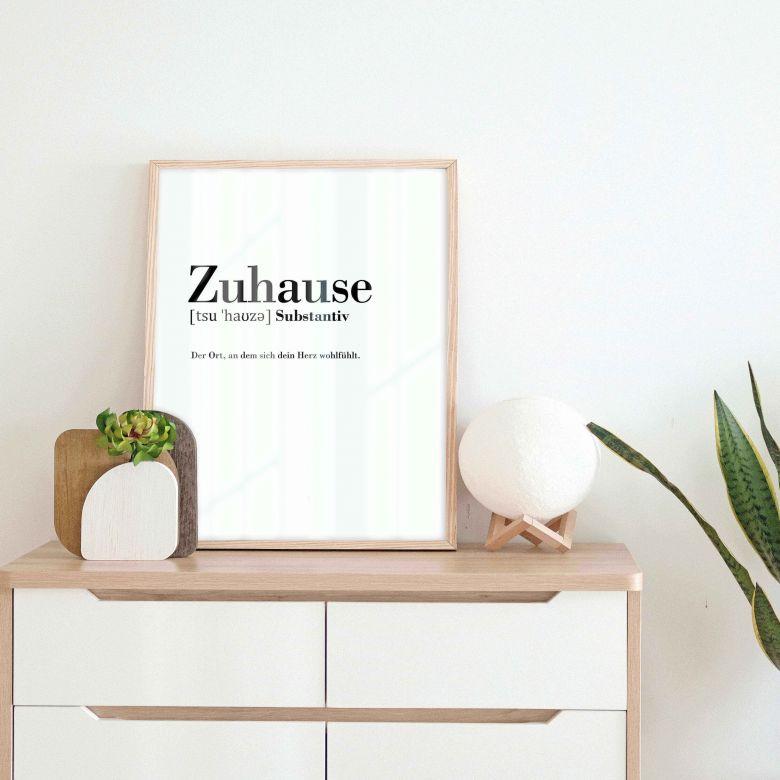 Poster Grammatik - Zuhause