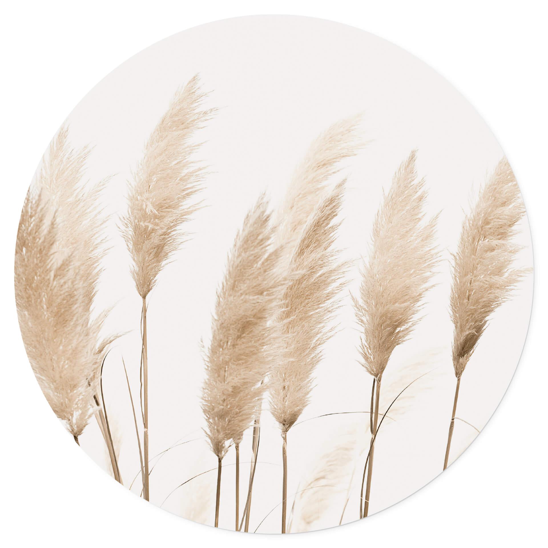 Muursticker Rond Sisi & Seb - Pampas