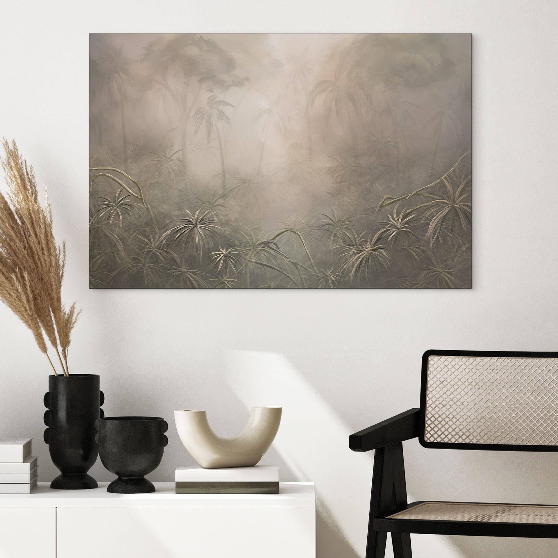 Wanddecoratie Mystiek regenwoud in de mist - Ms Tiff - Alu-Dibond