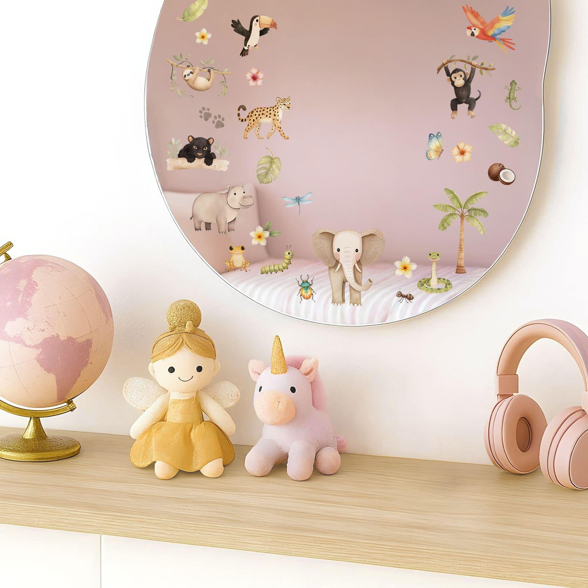 Wallsticker Klistermærke med jungledyr