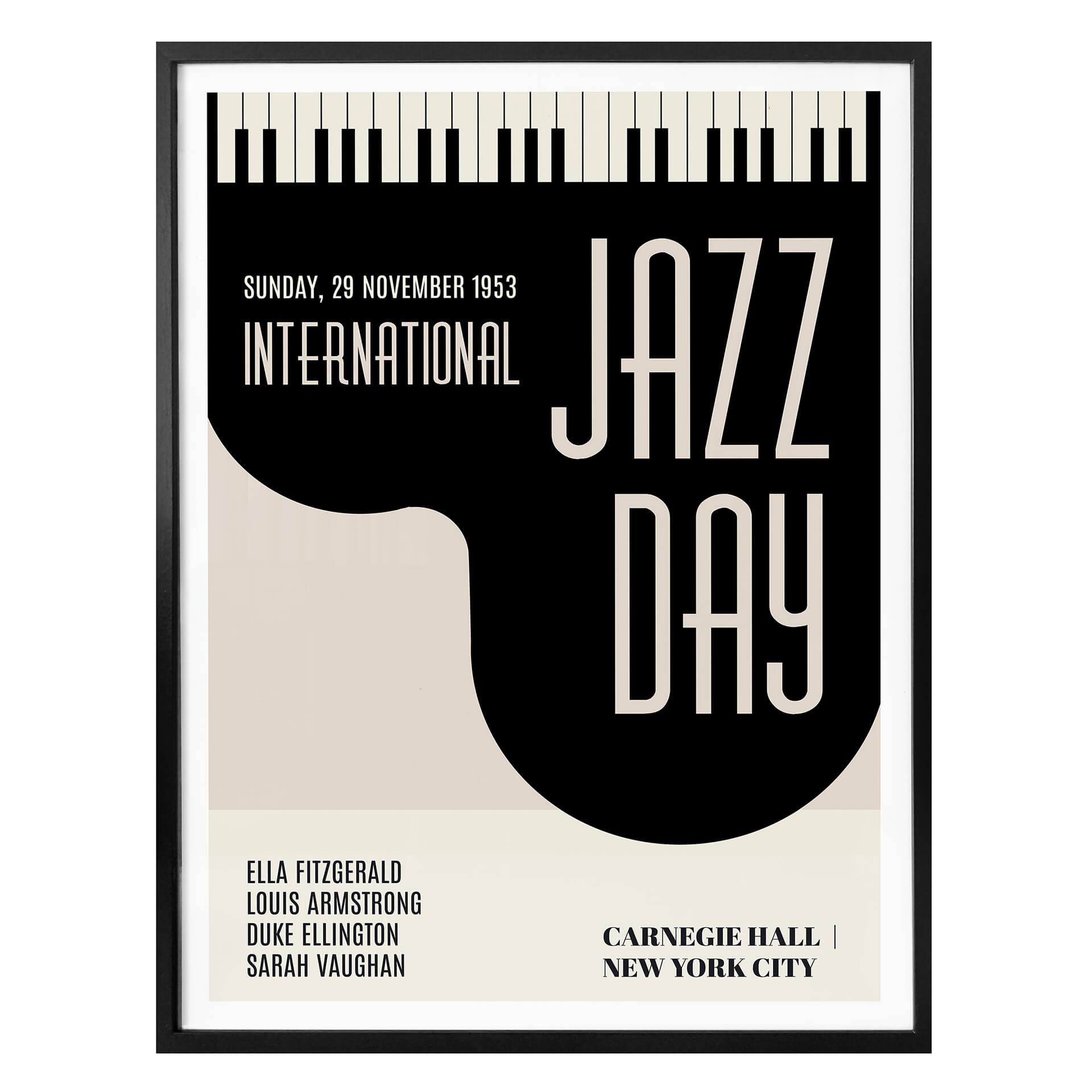 Póster Kubistika - Día del Jazz
