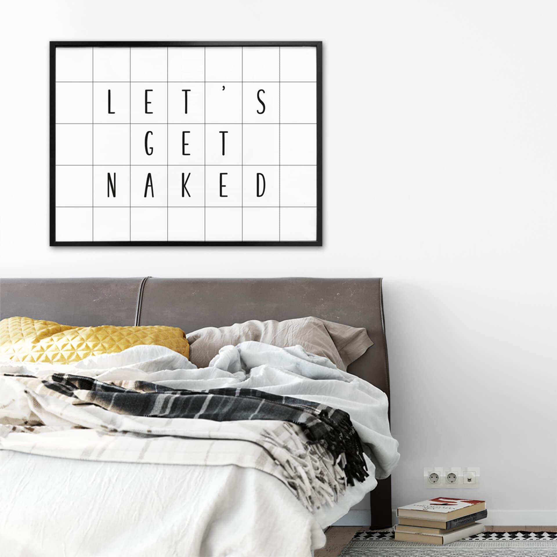 Plakat - Let's get naked