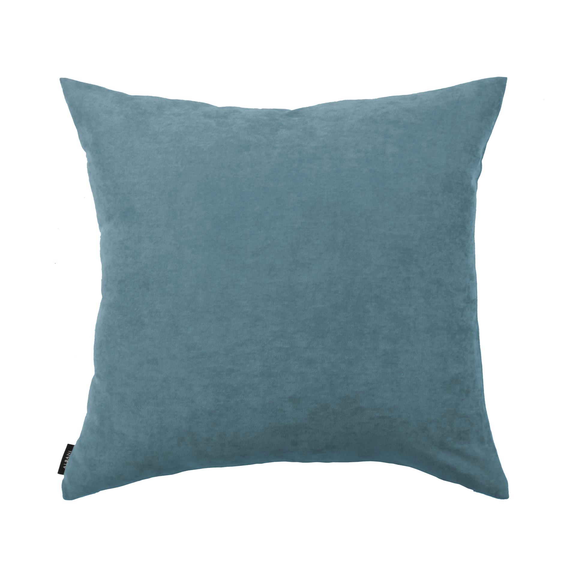 Uni Kissenhülle in rauchblau in 40x40 cm