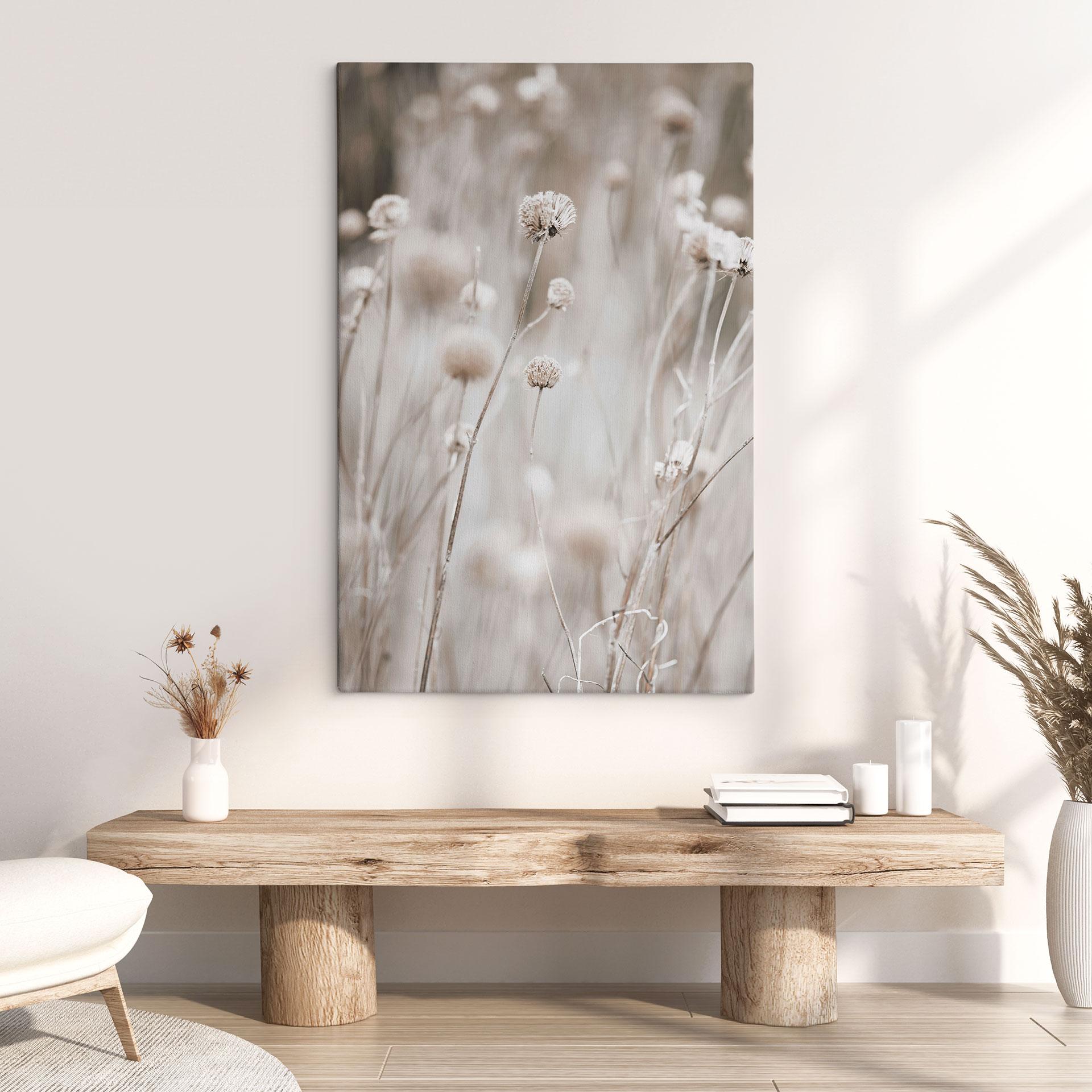Cuadro Lienzo Flores secas en tonos suaves - Annie