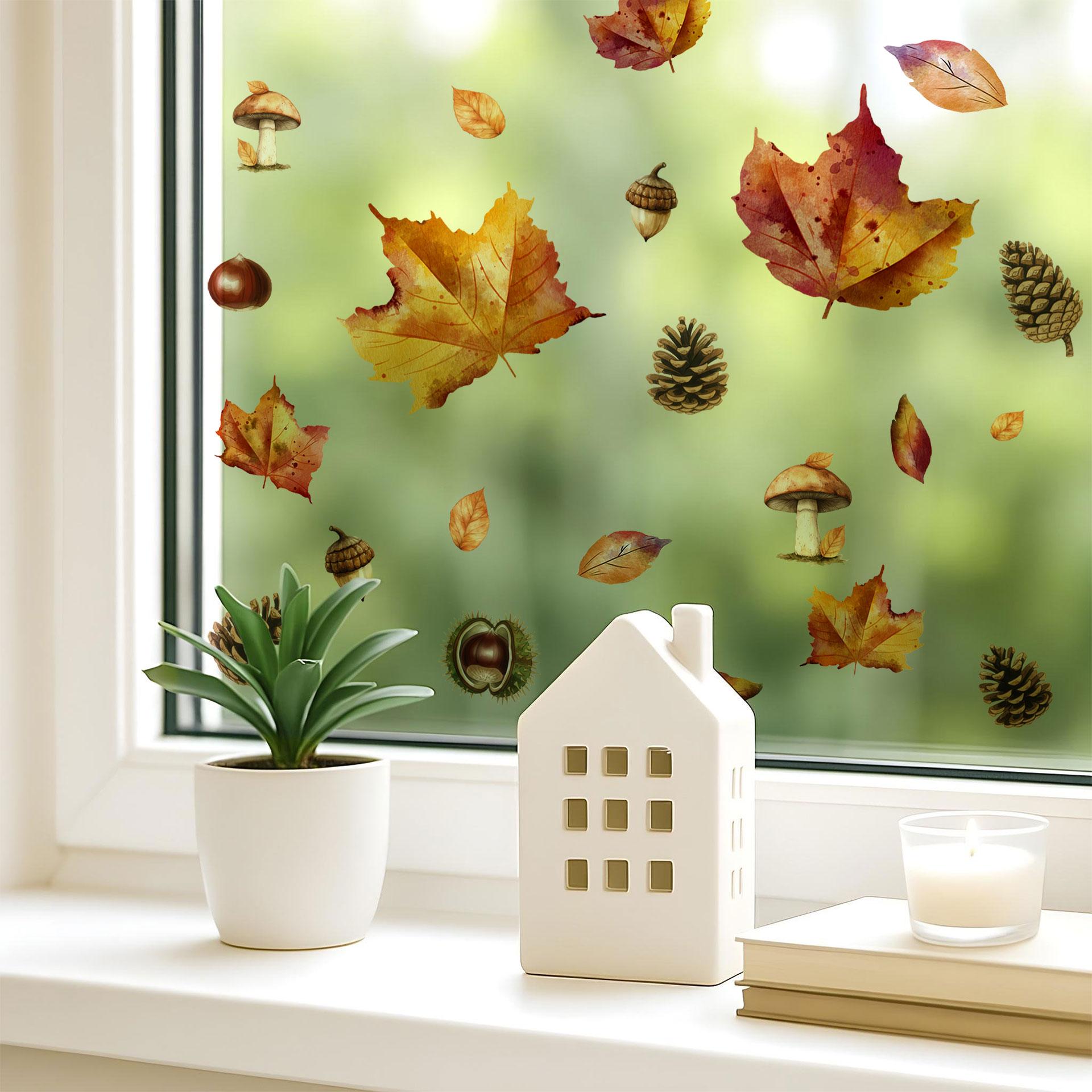 Sticker herfstbladeren
