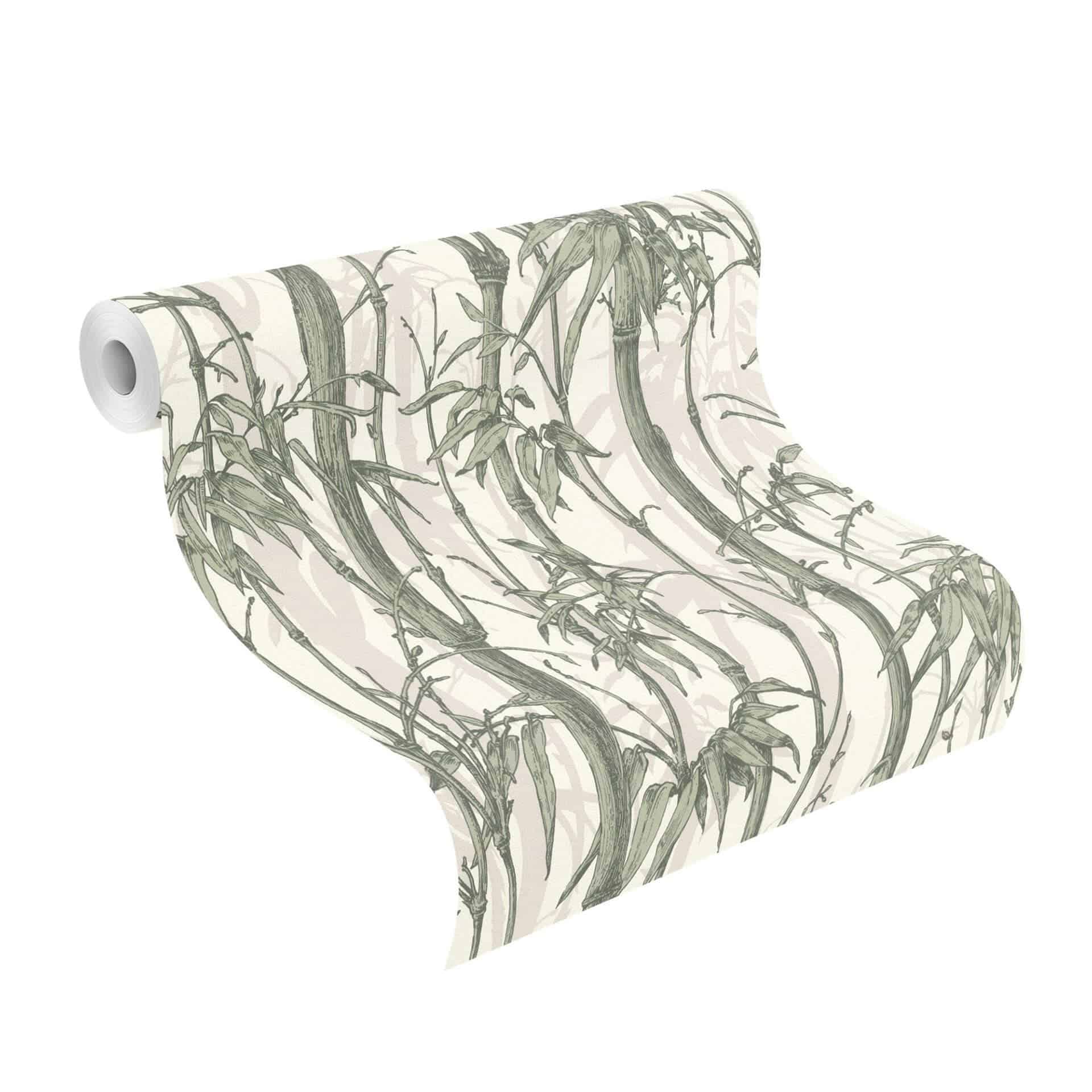 Rasch Papier peint intissé à motifs Florentine III vert sauge