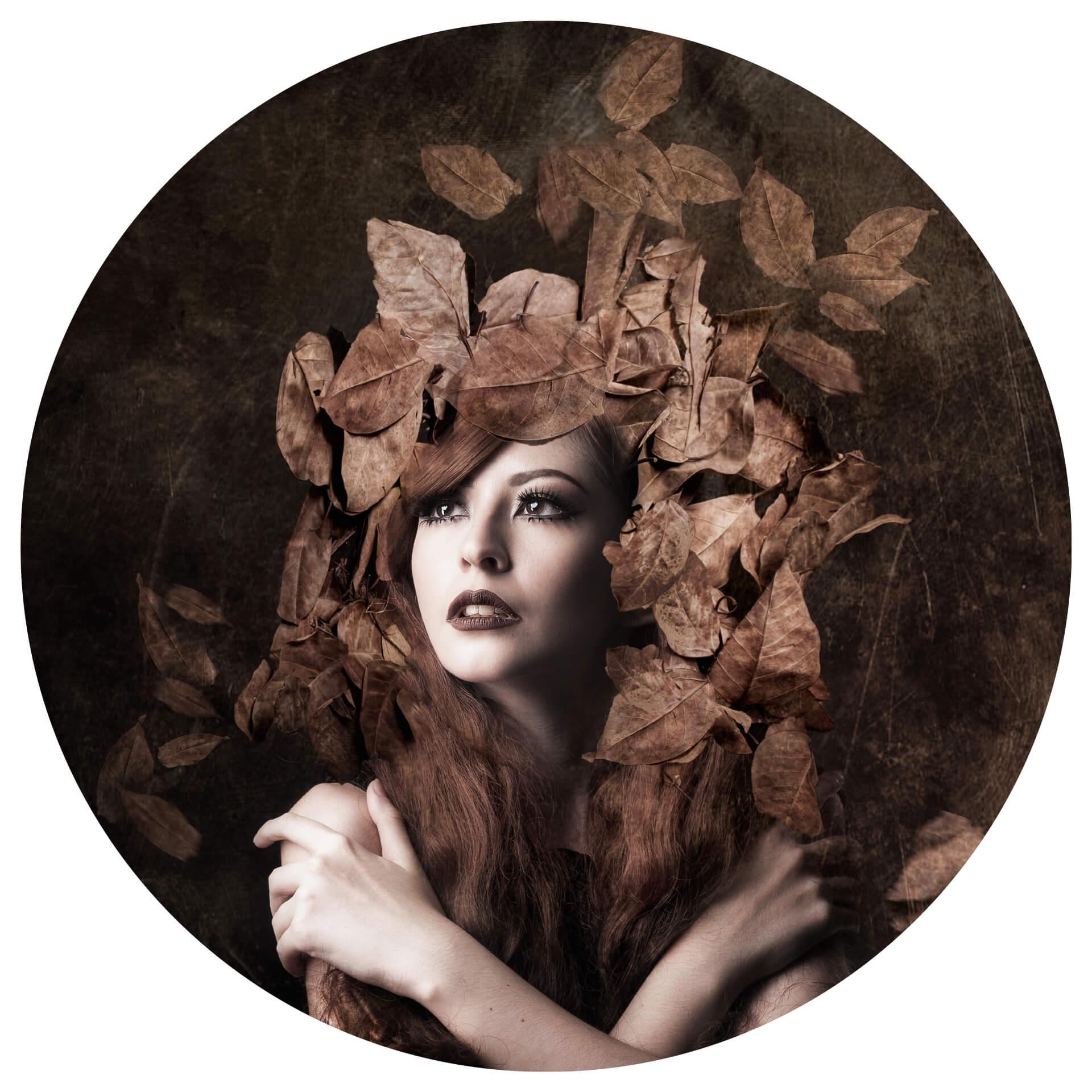 Wandtattoo Besari - Artemis daughter of Zeus - rund