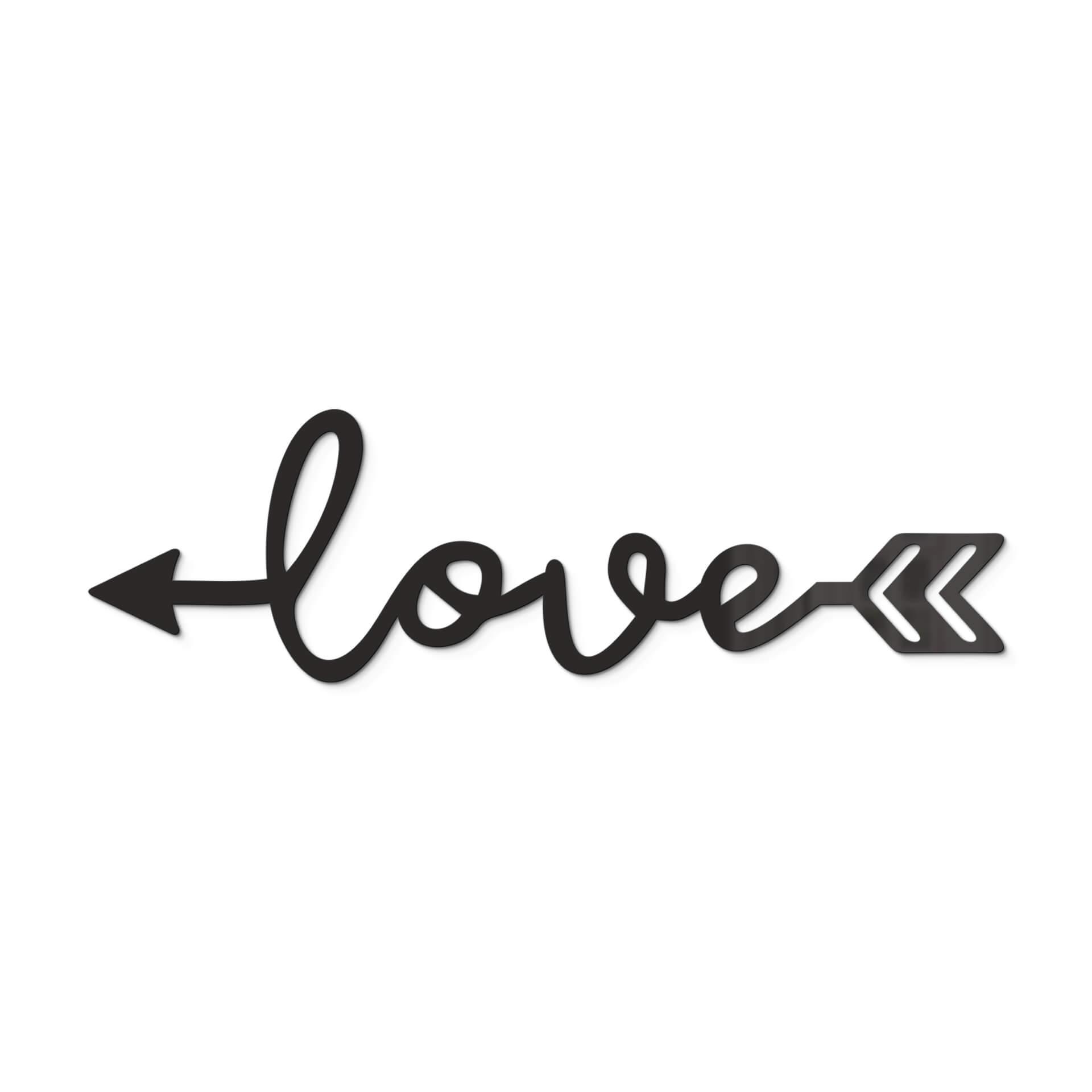 Acrylbuchstaben  Love Arrow