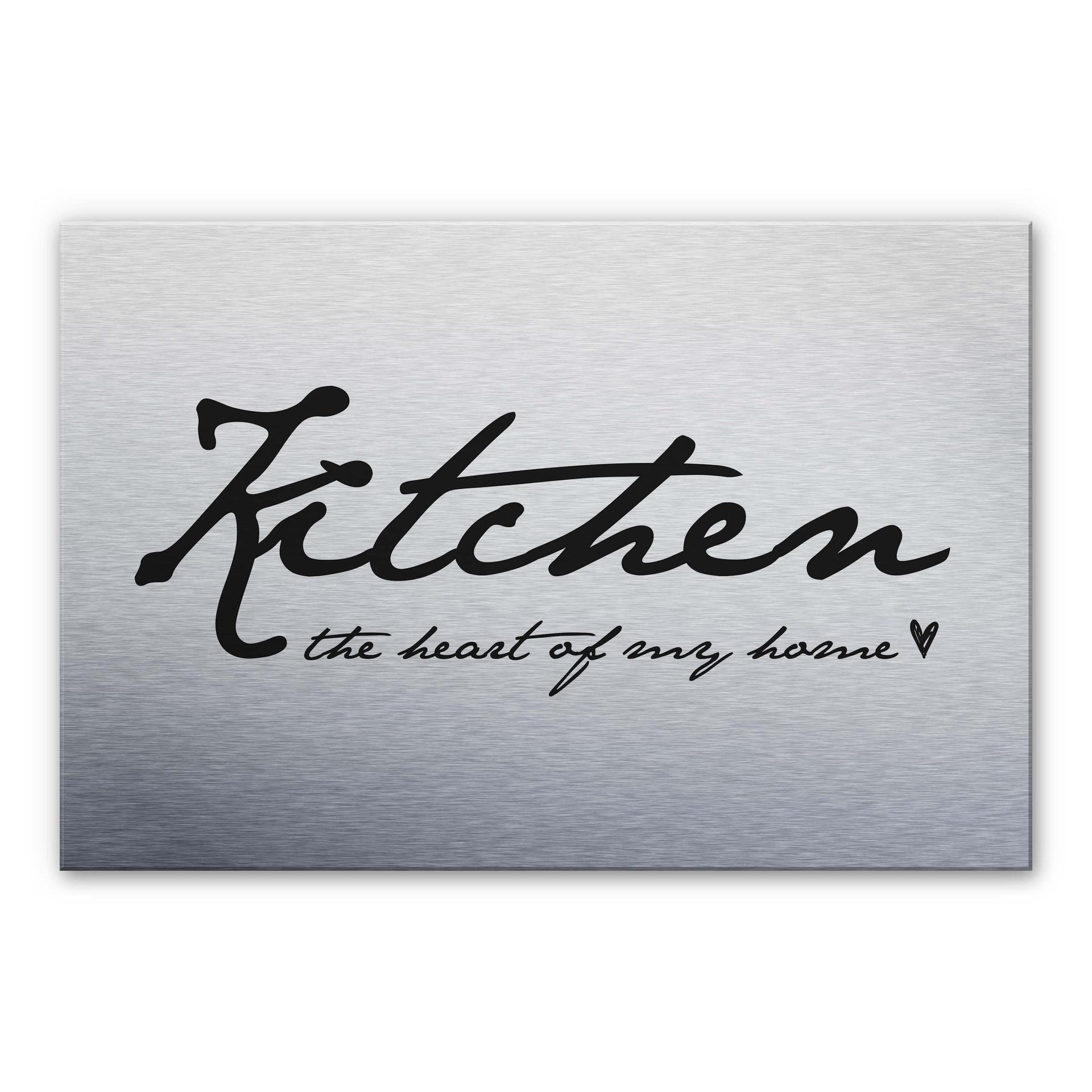 Stænkplade - Kitchen The heart of my home - AluDibond
