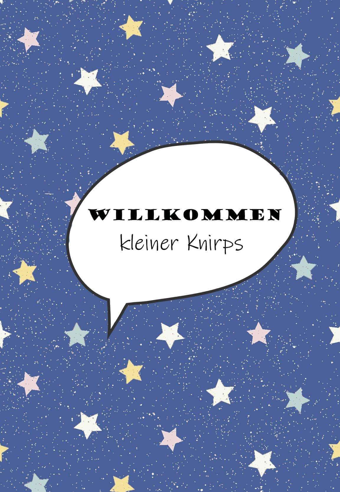 Gutschein zur Geburt - Junge