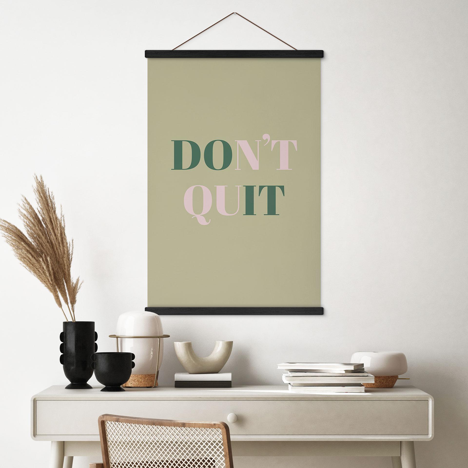 Tekstil plakat Don't Quit Do it