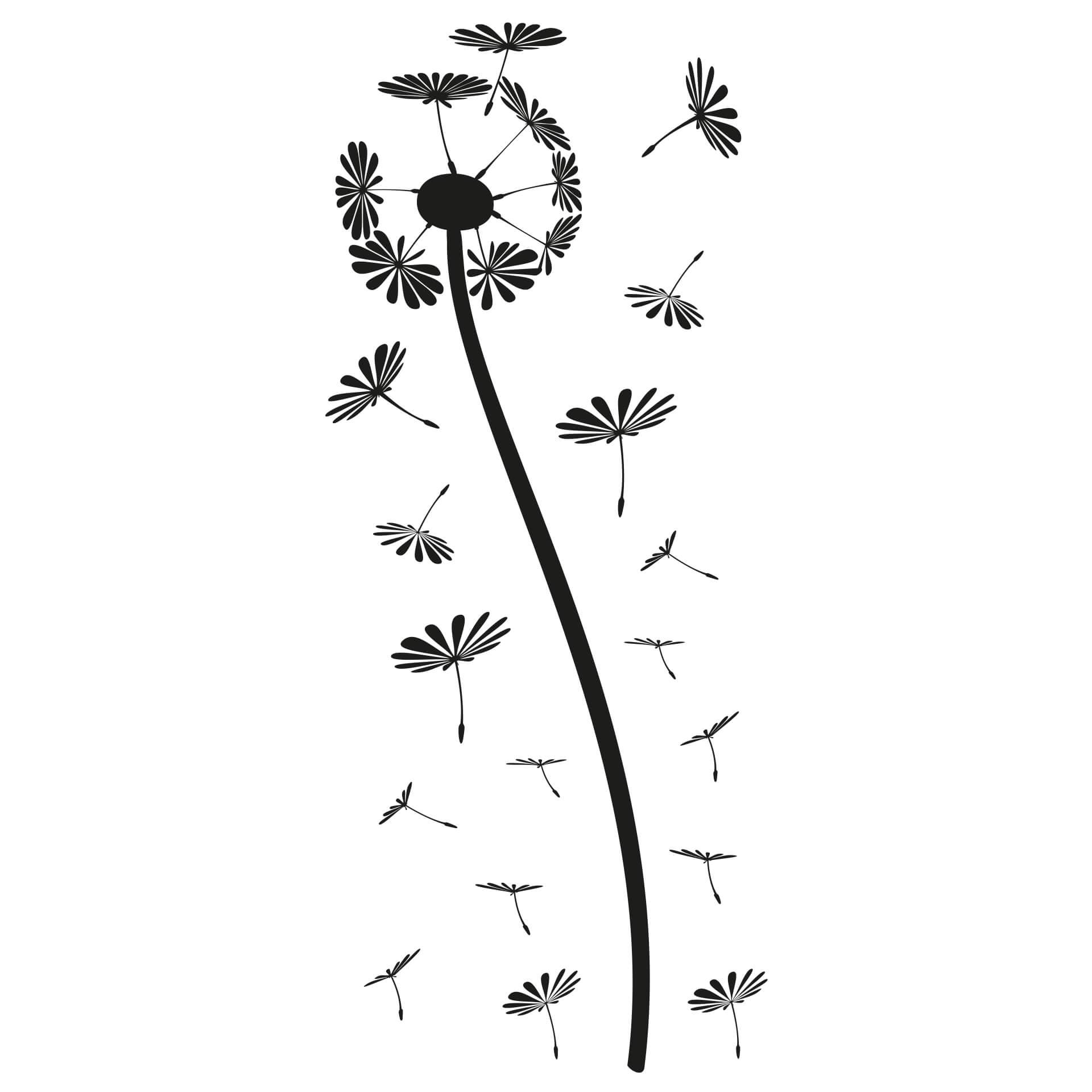 Muursticker Paardenbloem