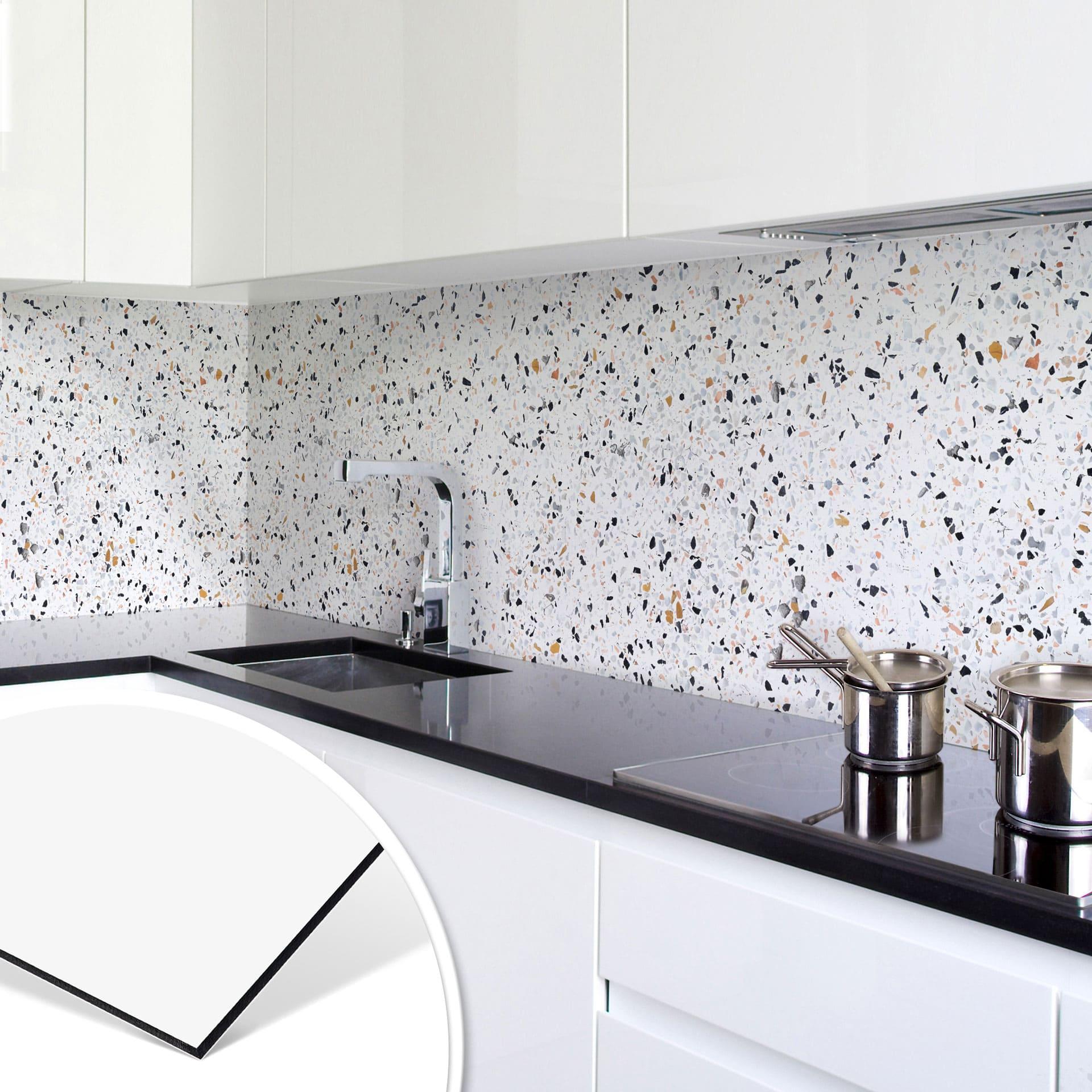 Revêtement pour cuisine - Alu-Dibond - Terrazzo