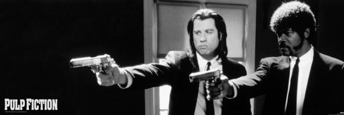 Filmplakat Pulp fiction - guns, plakat (158 x 53 cm)