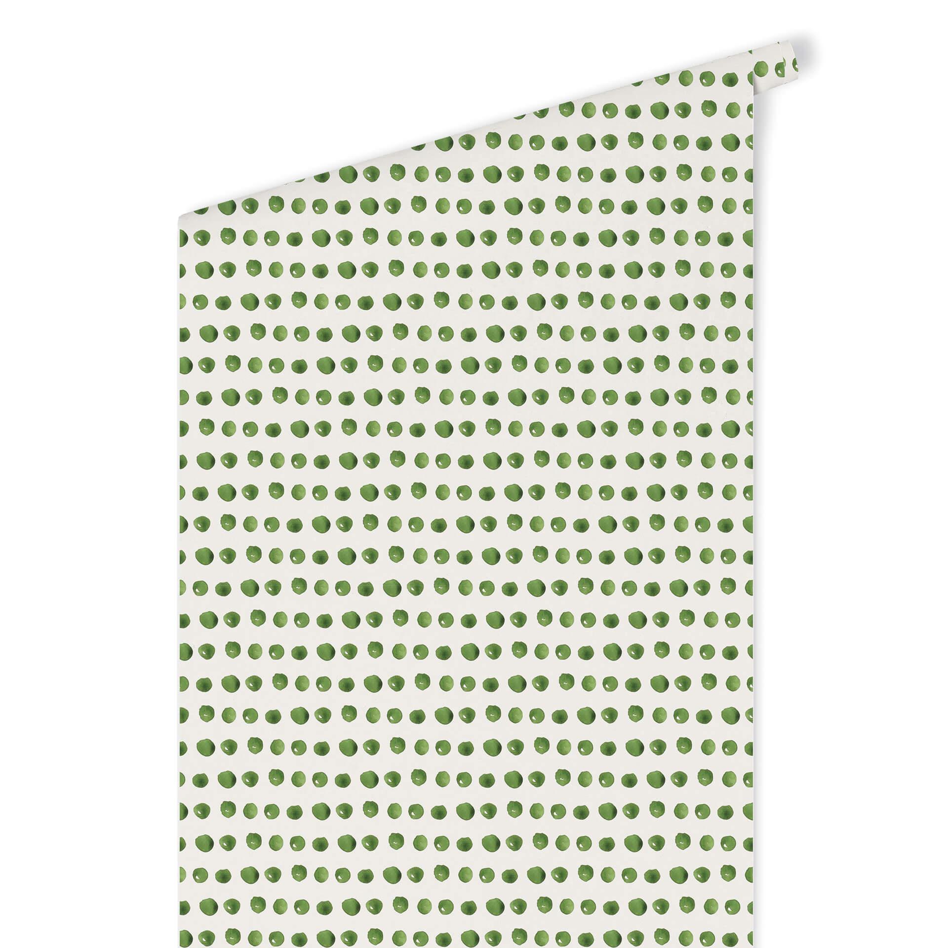 Patroonbehang – Aquarel Dots 01 – groen