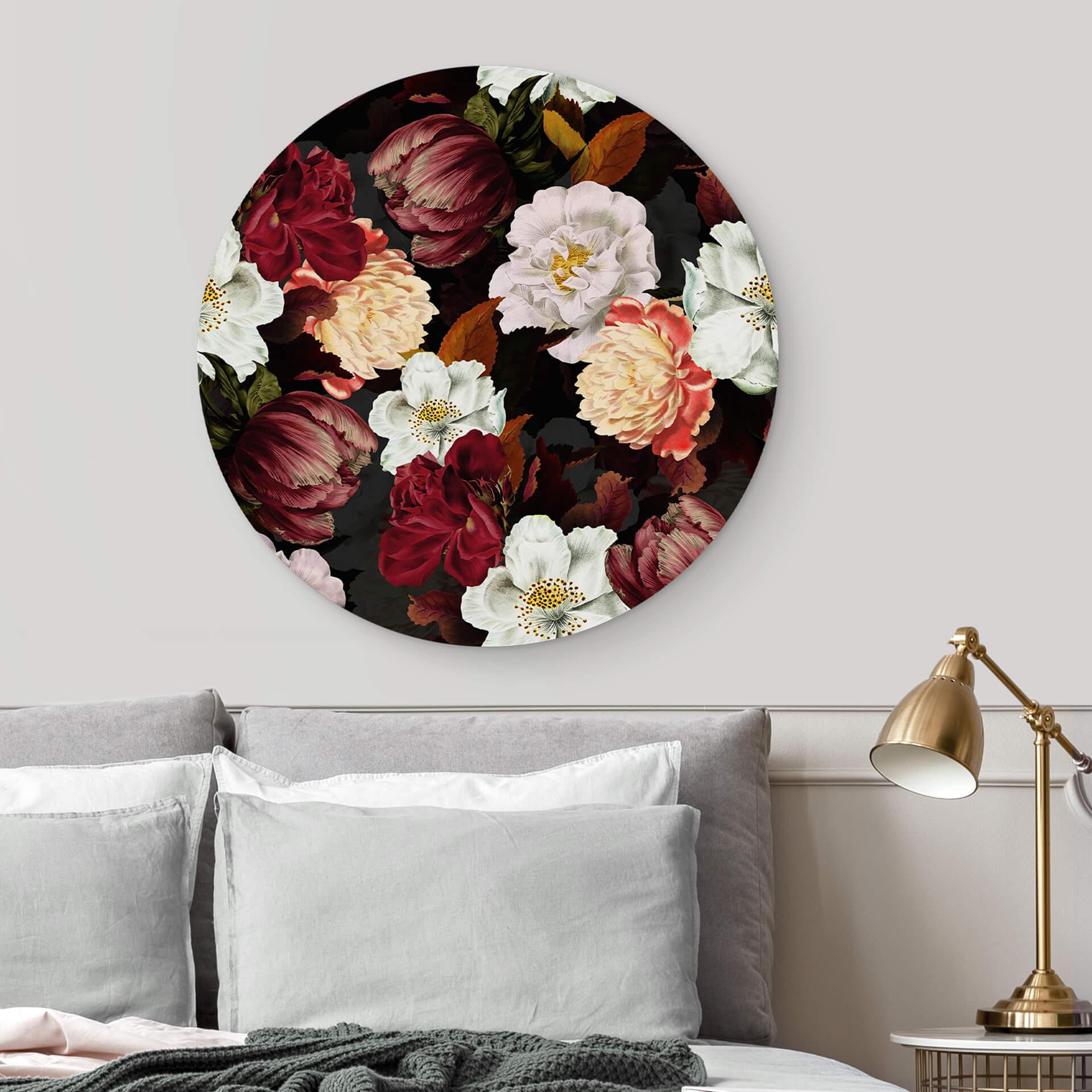 Alu-Dibond UN Designs - Floreale tondo