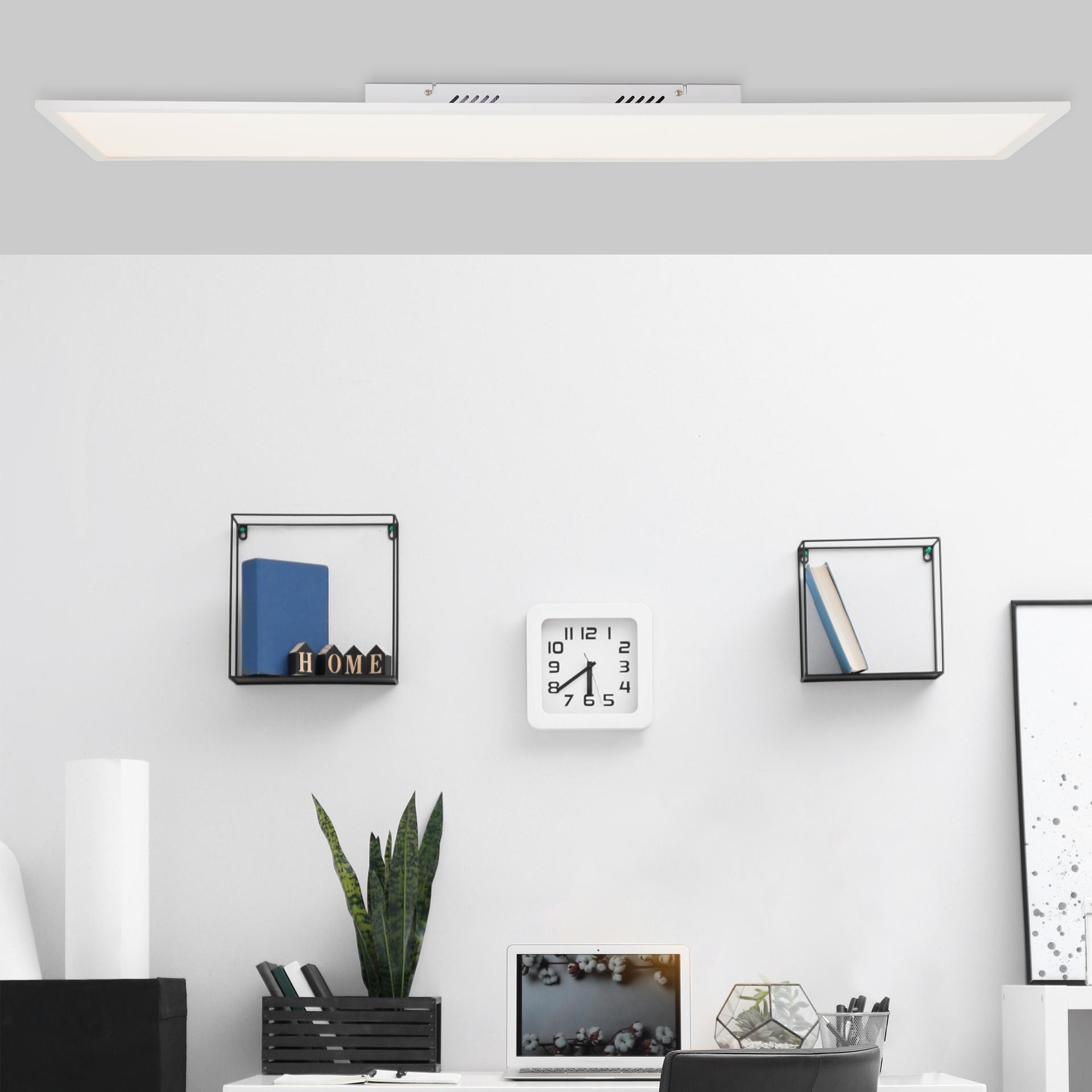 Deckenleuchte Jolien, weiß, 119,5 x 29,5 cm, Deckenlampe
