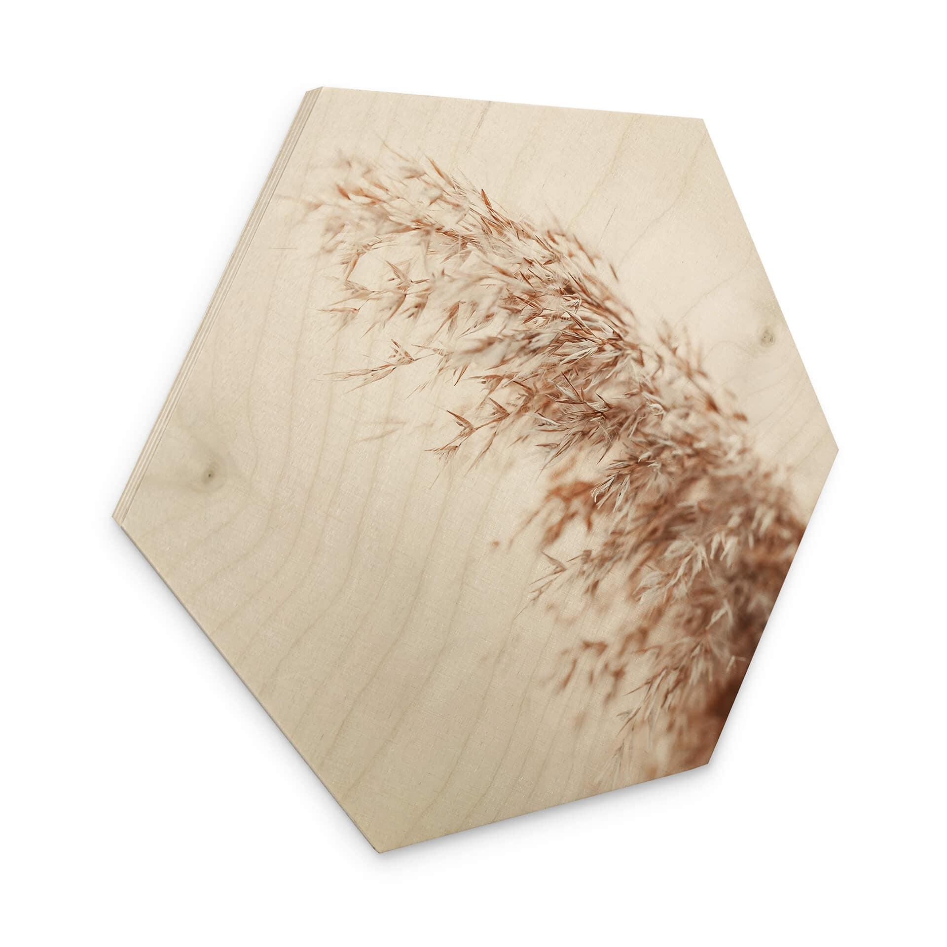 Hexagon Hout Pampasgras