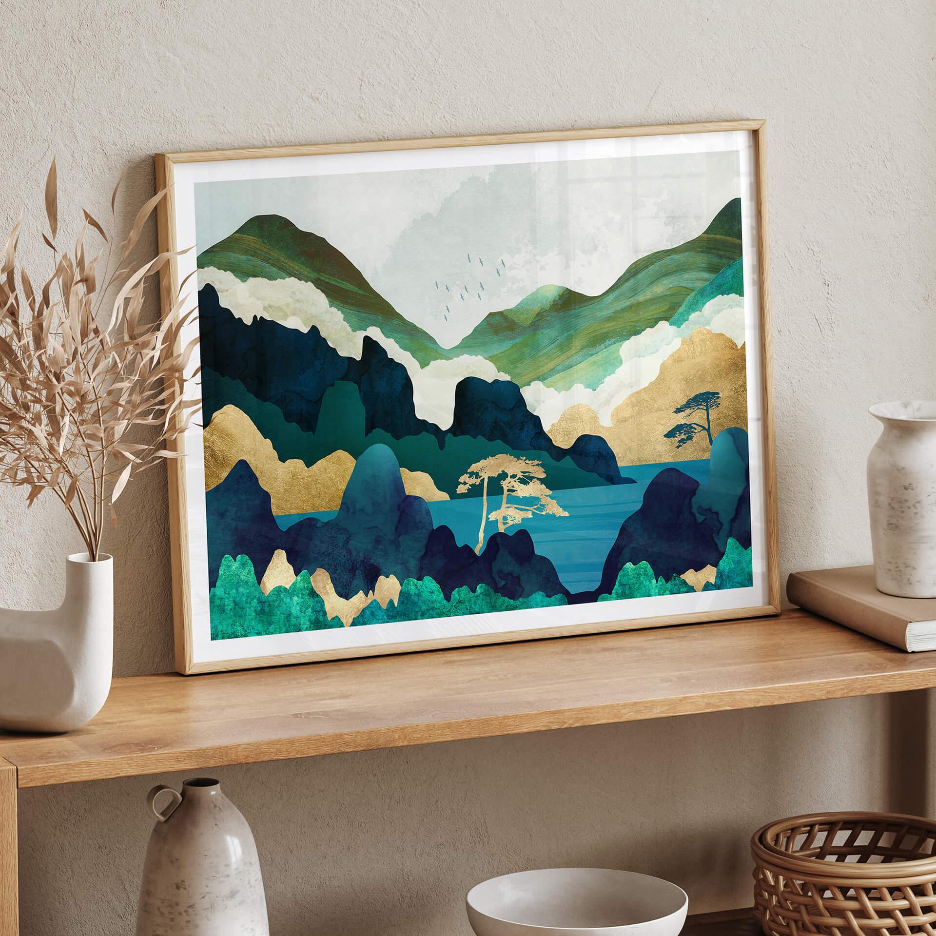 Poster SpaceFrog Designs - In den Bergen