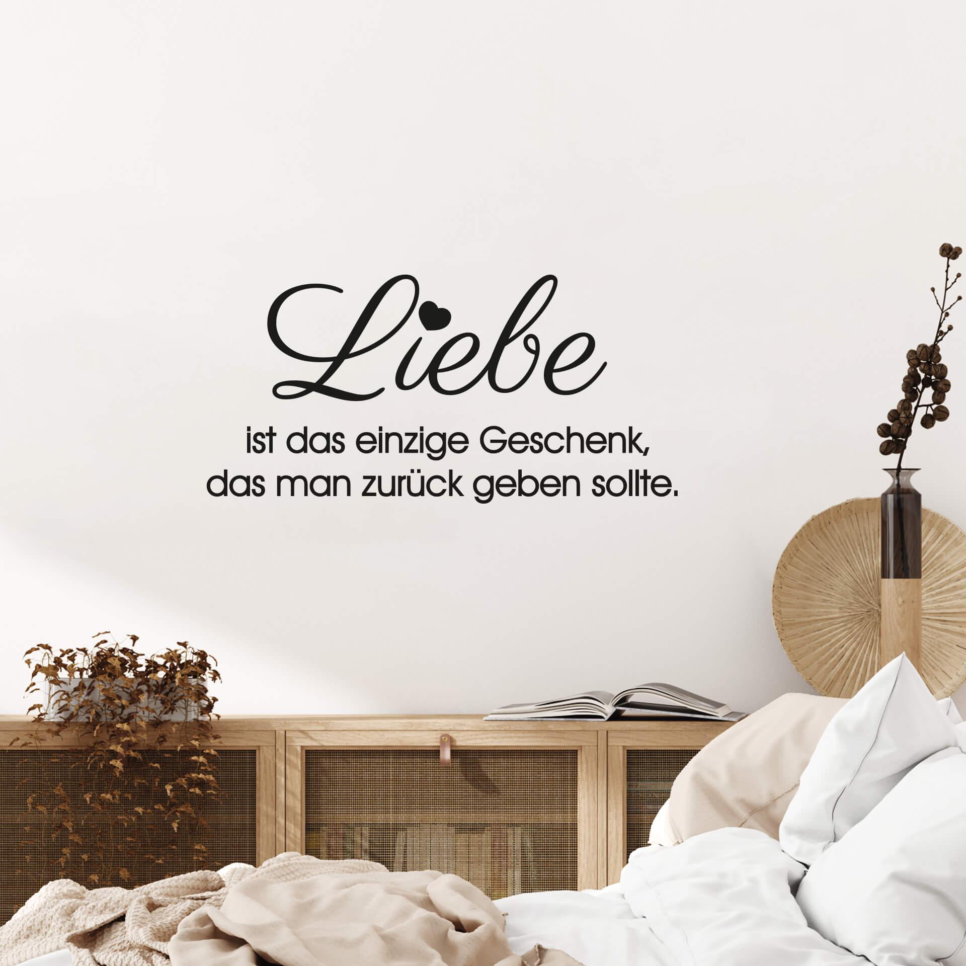 Wandtattoo Liebe ist das einzige…