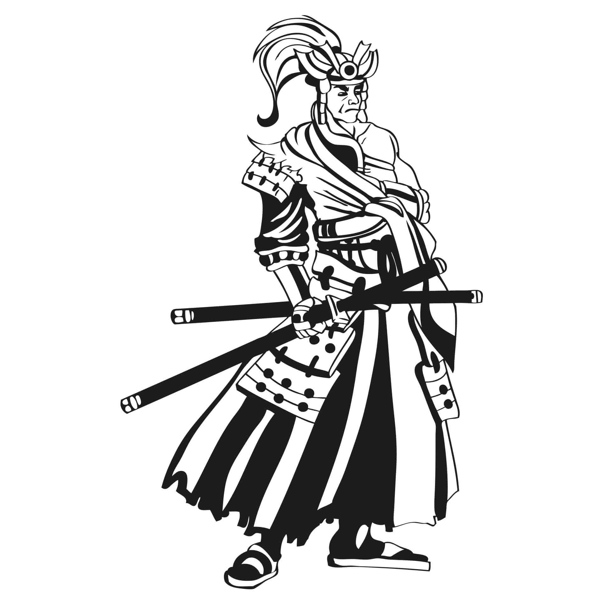 Wallsticker Samurai
