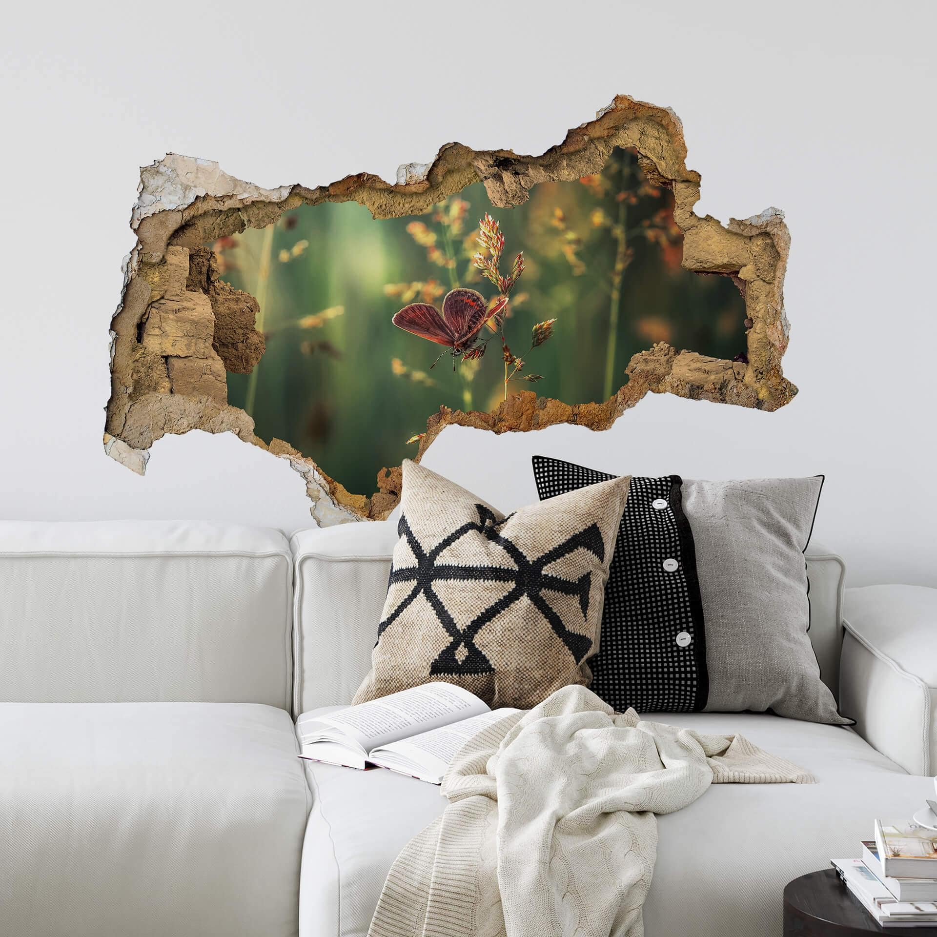 Adesivo murale 3D Vinogradof Farfalla