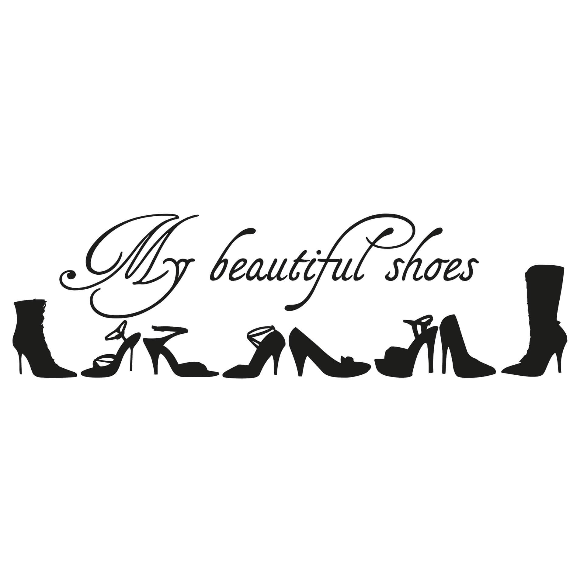 Adesivo murale - Le mie belle scarpe