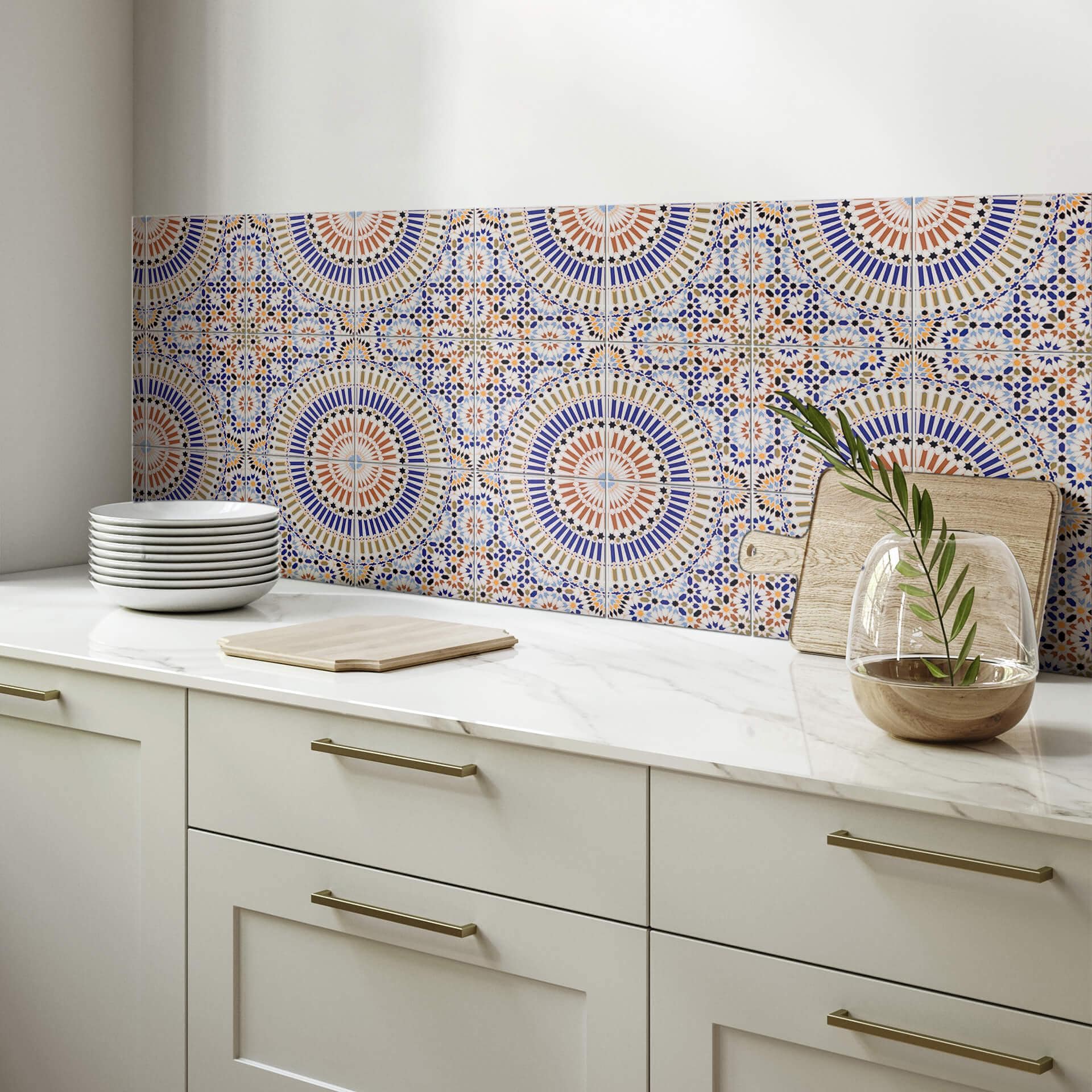 Fliesenaufkleber Orientalische Kacheln 03 - 12er Set