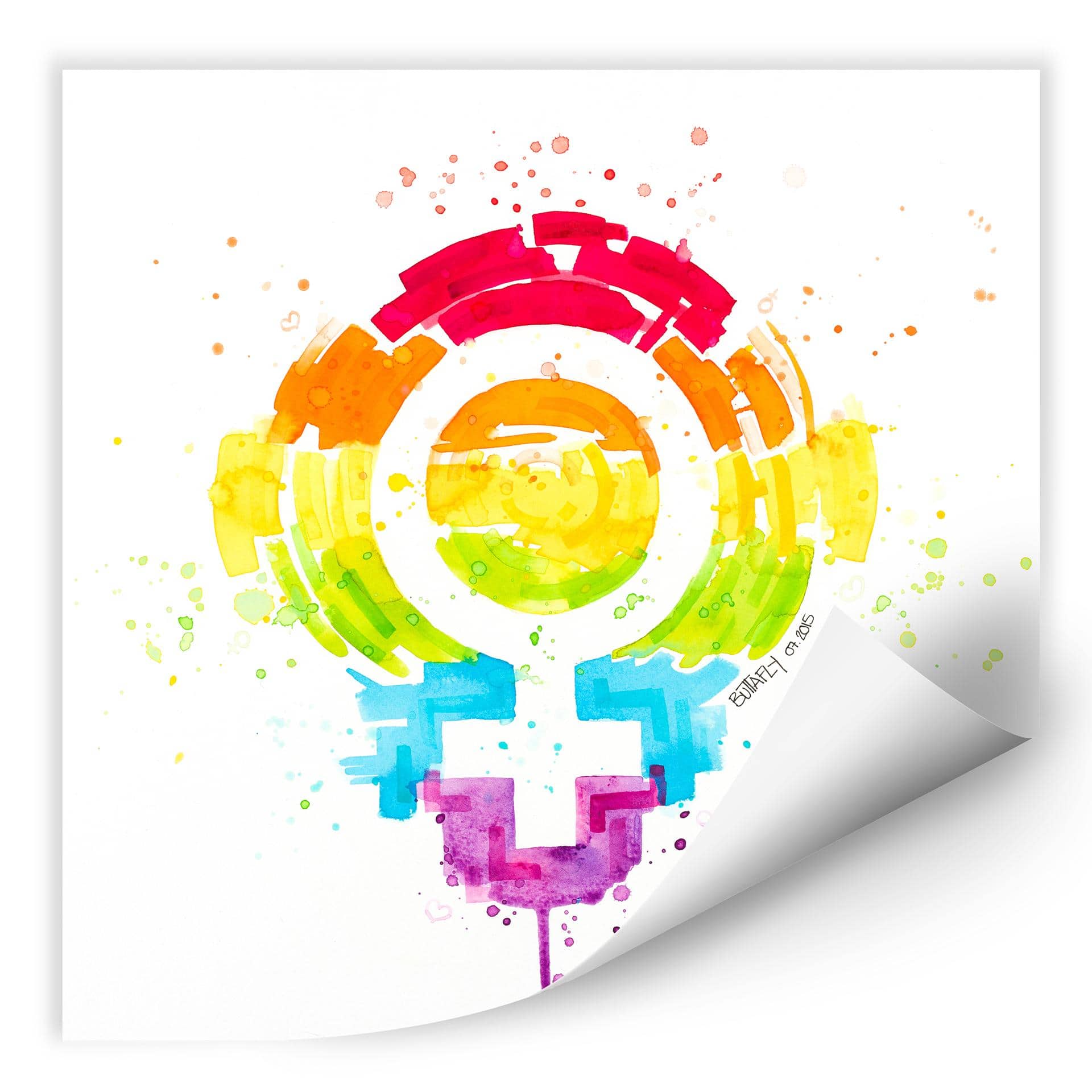 Wallprint Buttafly - Social Movement - Female