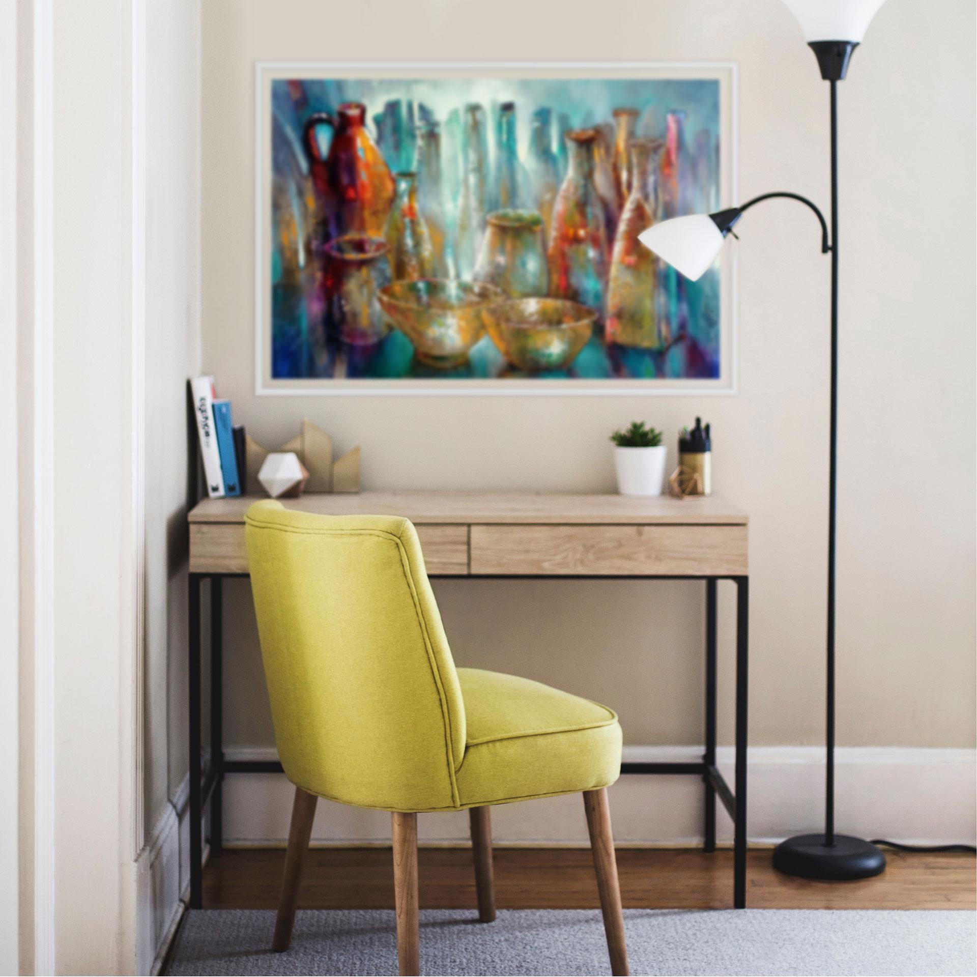 Wallprint Schmucker - Zwei goldene Schalen