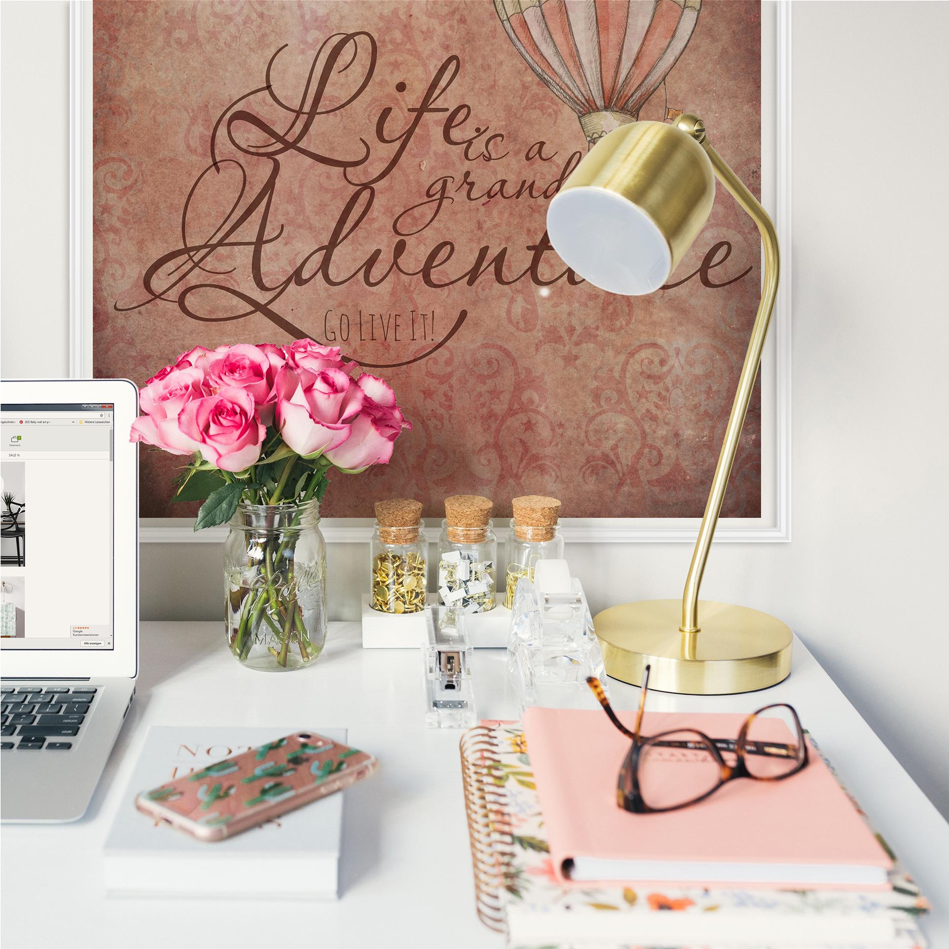 Zelfklevende Poster  Life is a grand adventure