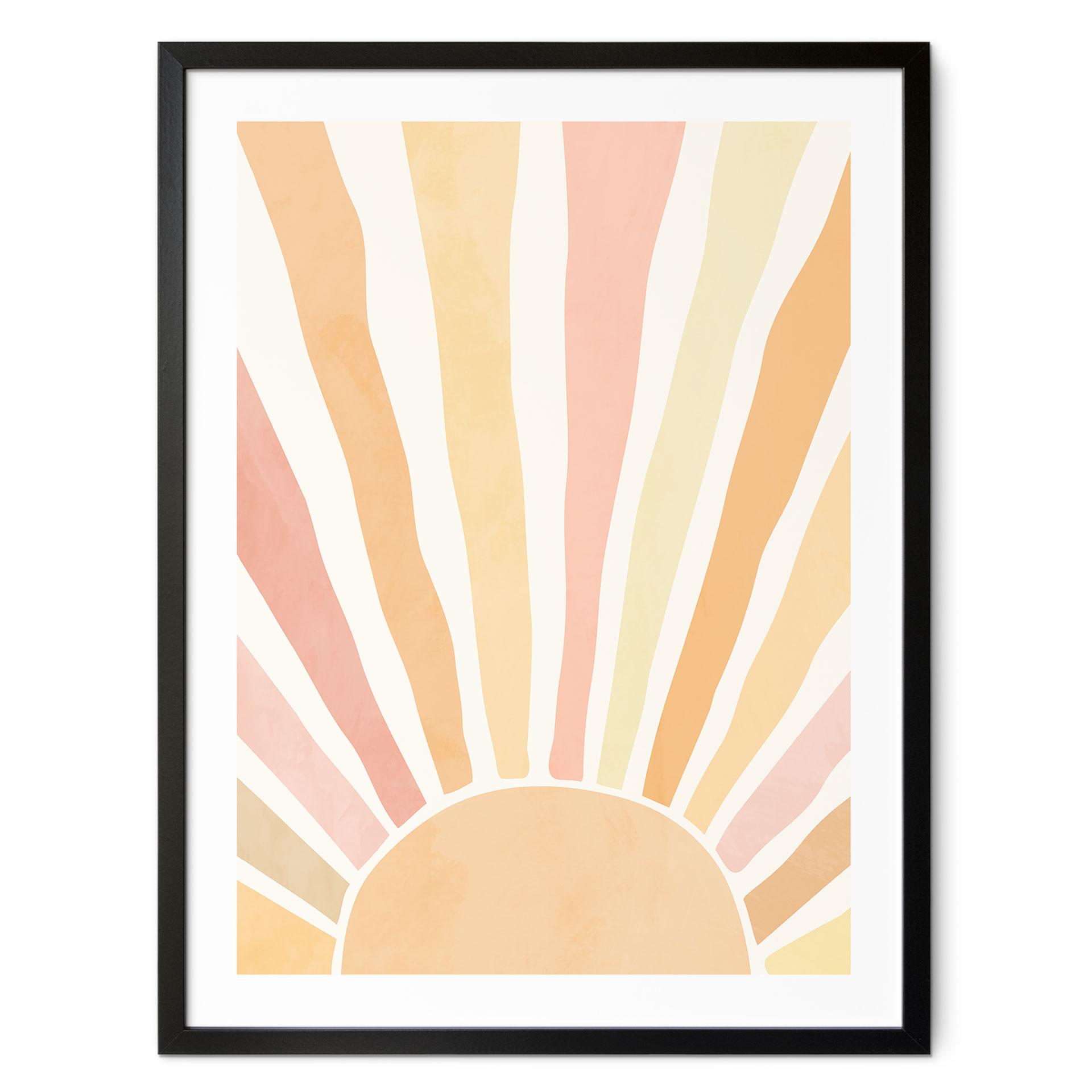 Plakat Boho-solstråler - Manovski