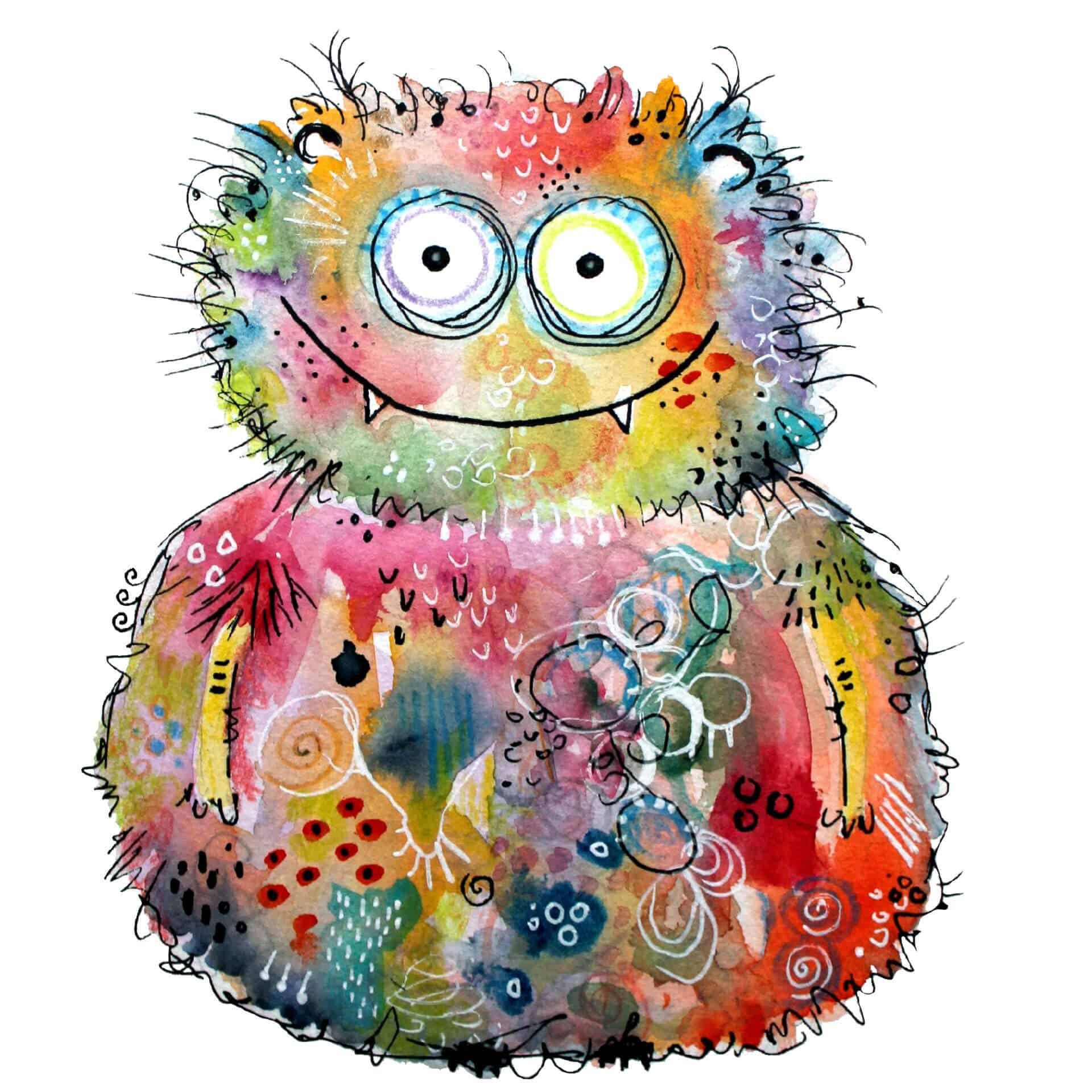 Wandtattoo - Hagenmeyer - Happy Monster
