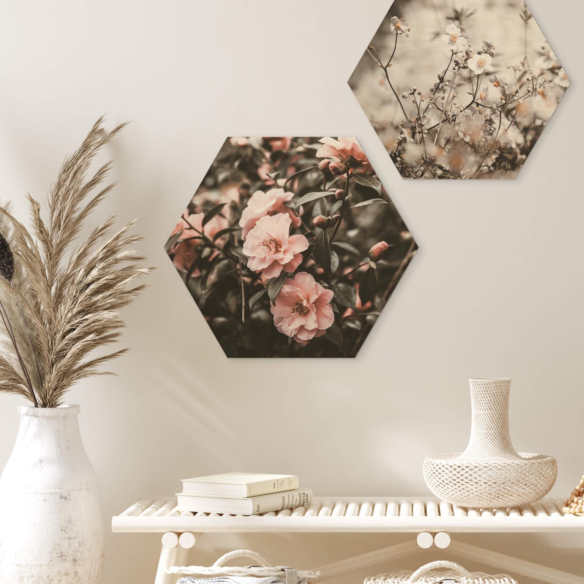 Hexagon Hout Annie - Wild Flowers