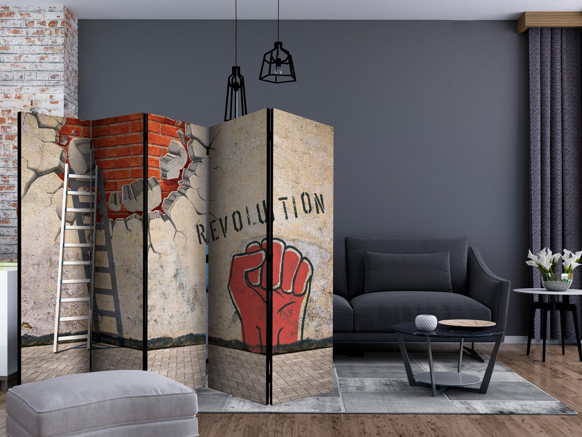 Divisorio - La mano invisibile della rivoluzione , 5 pezzi - 225x172 cm