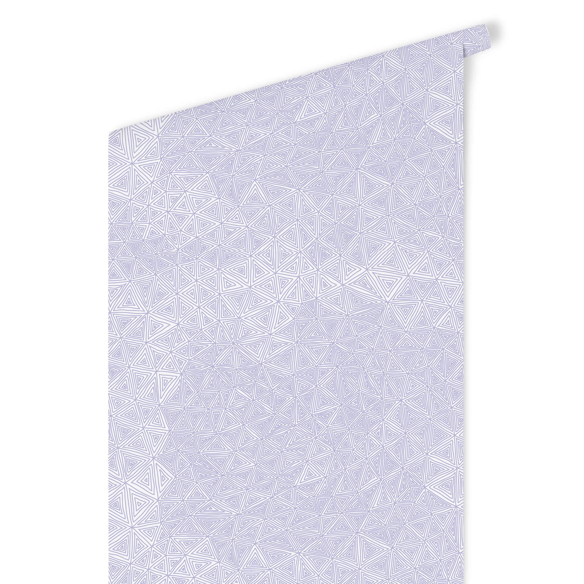 Patroonbehang – Abstracte Driehoeken – paars